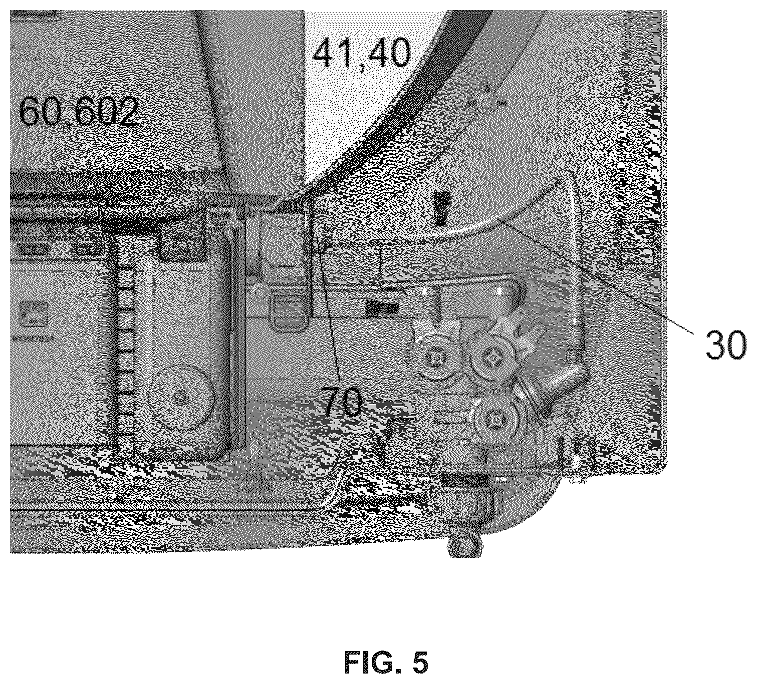 Patent US12305318 Figure 3 – Structural arrangement introduced in a liquid dispensing set-up of a household appliance