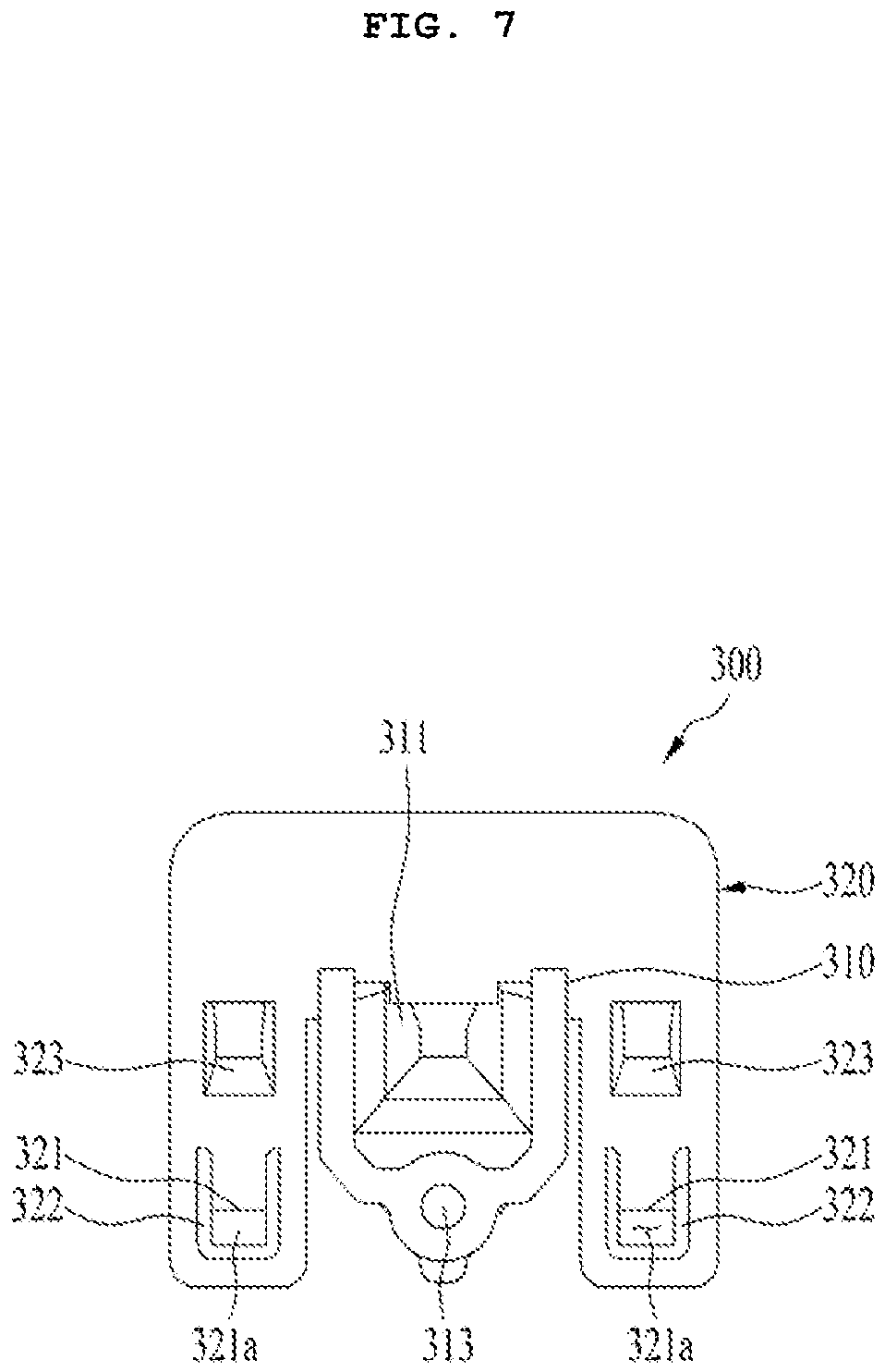 Patent US12305319 Figure 7 – Stack-type laundry treating apparatus