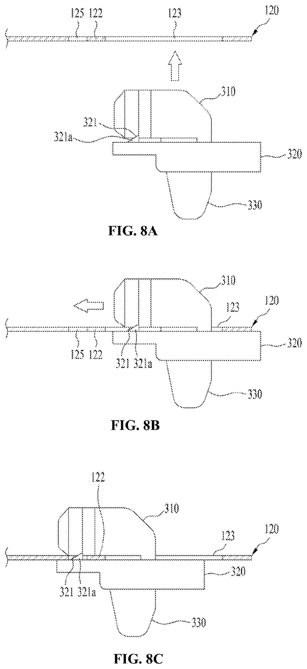 Patent US12305319 Figure 8 – Stack-type laundry treating apparatus