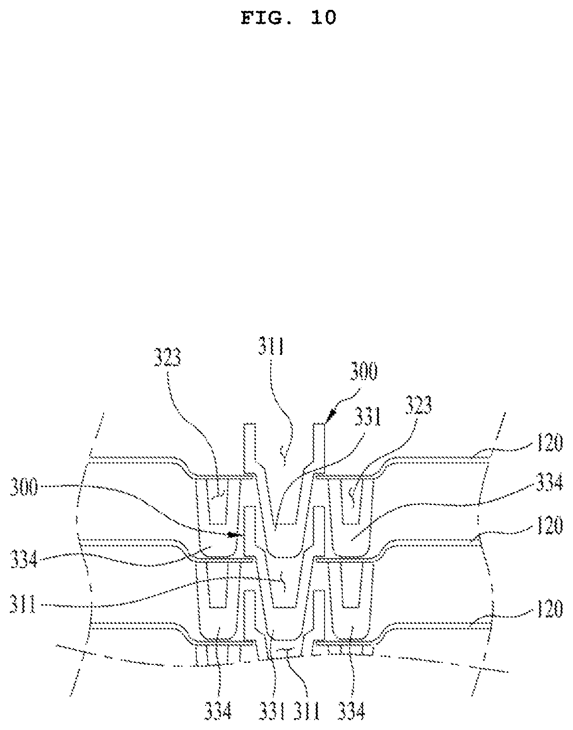 Patent US12305319 Figure 10 – Stack-type laundry treating apparatus