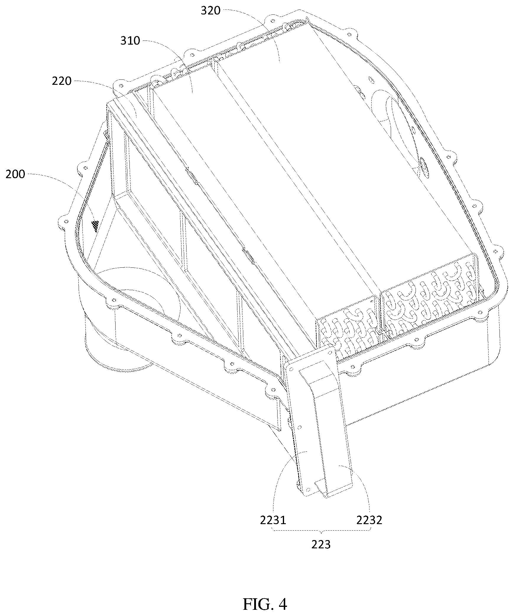Patent US12305321 Figure 4 – Integrated washer-dryer