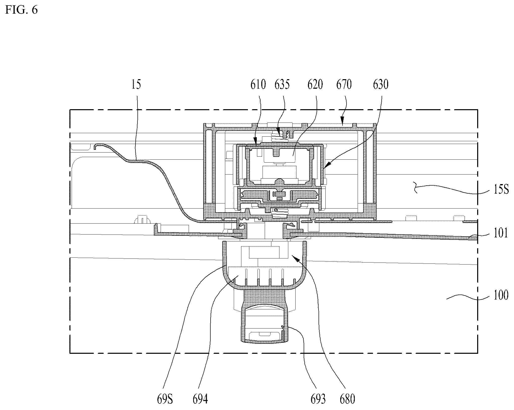 Patent US12305323 Figure 6 – Clothes treatment apparatus