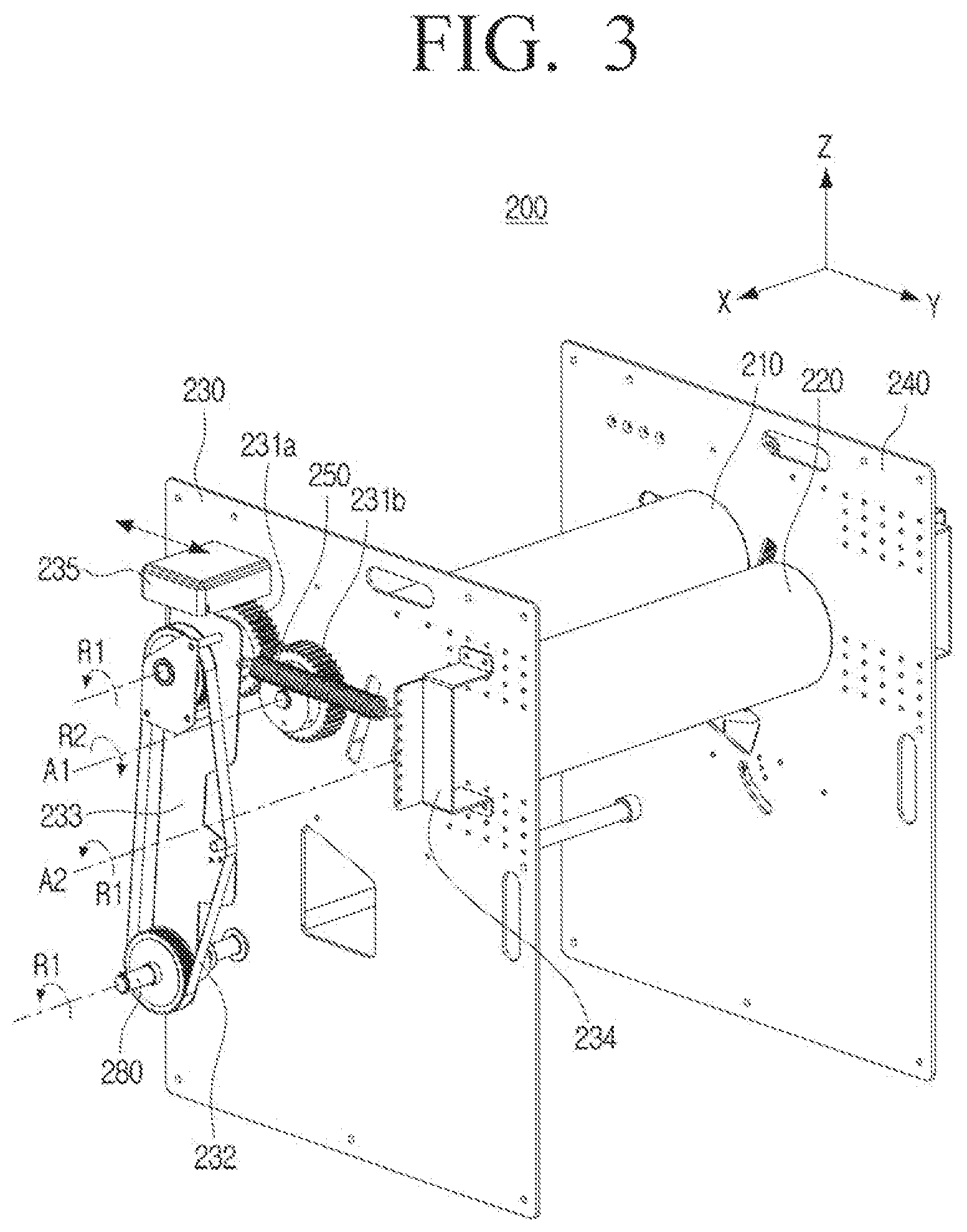 Patent US12305324 Figure 3 – Clothing classification apparatus and clothing organizing apparatus including same