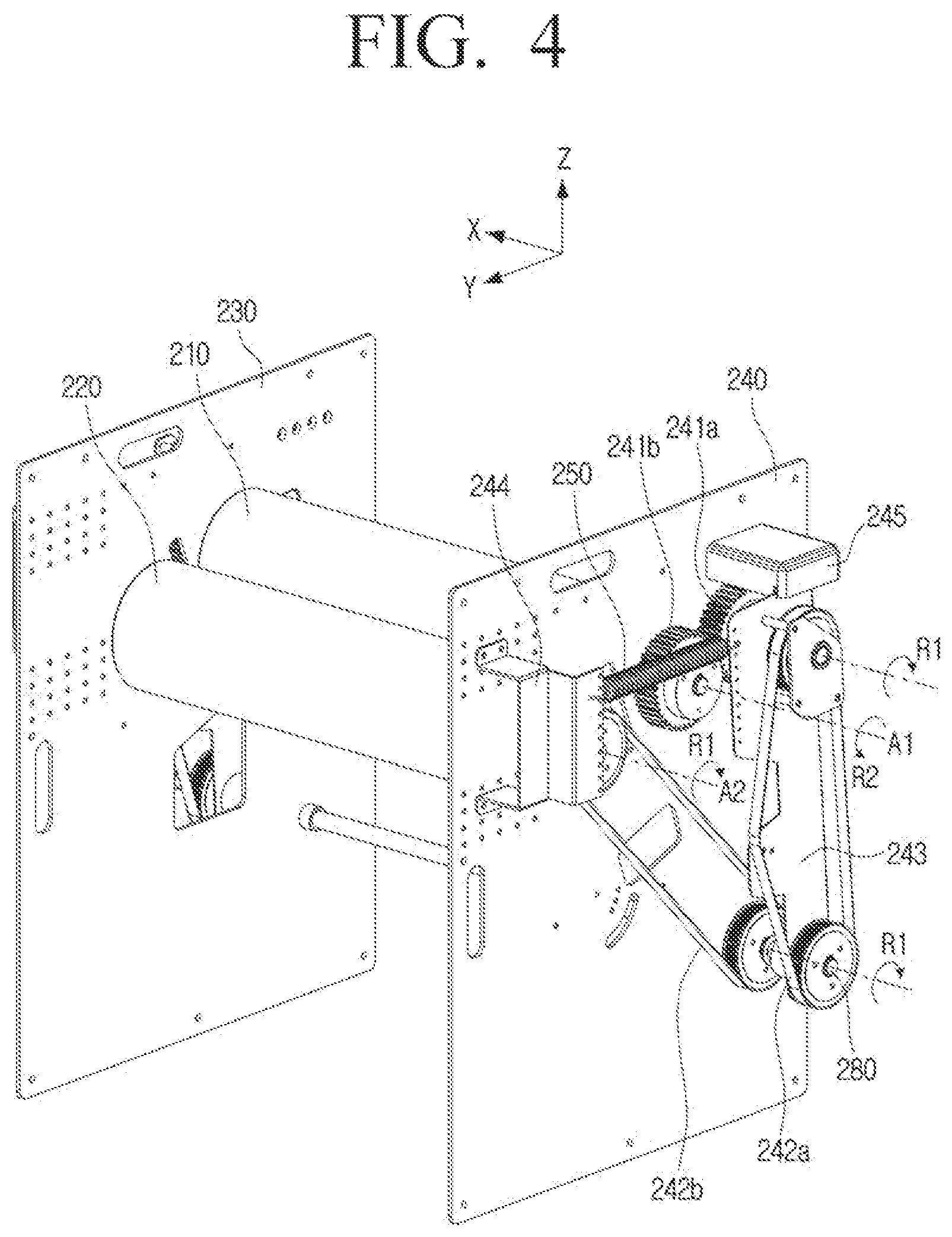 Patent US12305324 Figure 4 – Clothing classification apparatus and clothing organizing apparatus including same