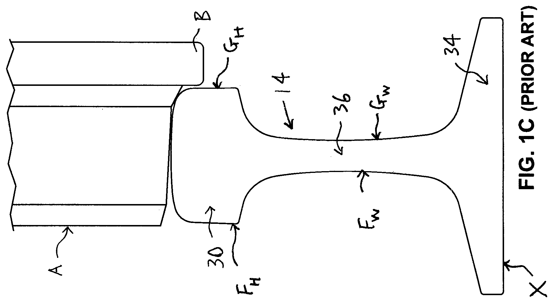 Patent US12305338 Figure 3 – One-piece rail boot with integrated flangeway former