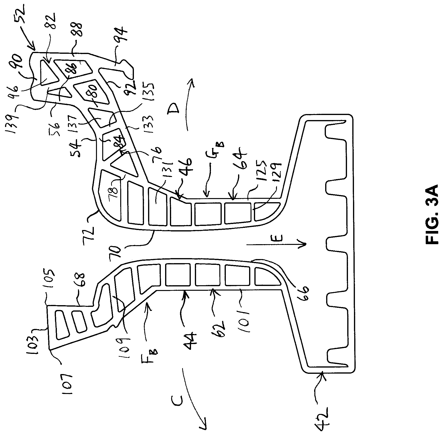 Patent US12305338 Figure 9 – One-piece rail boot with integrated flangeway former