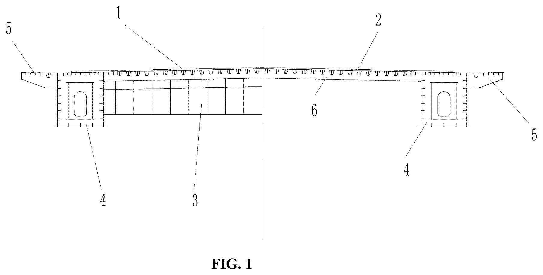 Patent US12305344 Figure 1 – Mounting method of a main beam of a double-sided steel box UHPC composite beam cable-stayed bridge and composite beam thereof