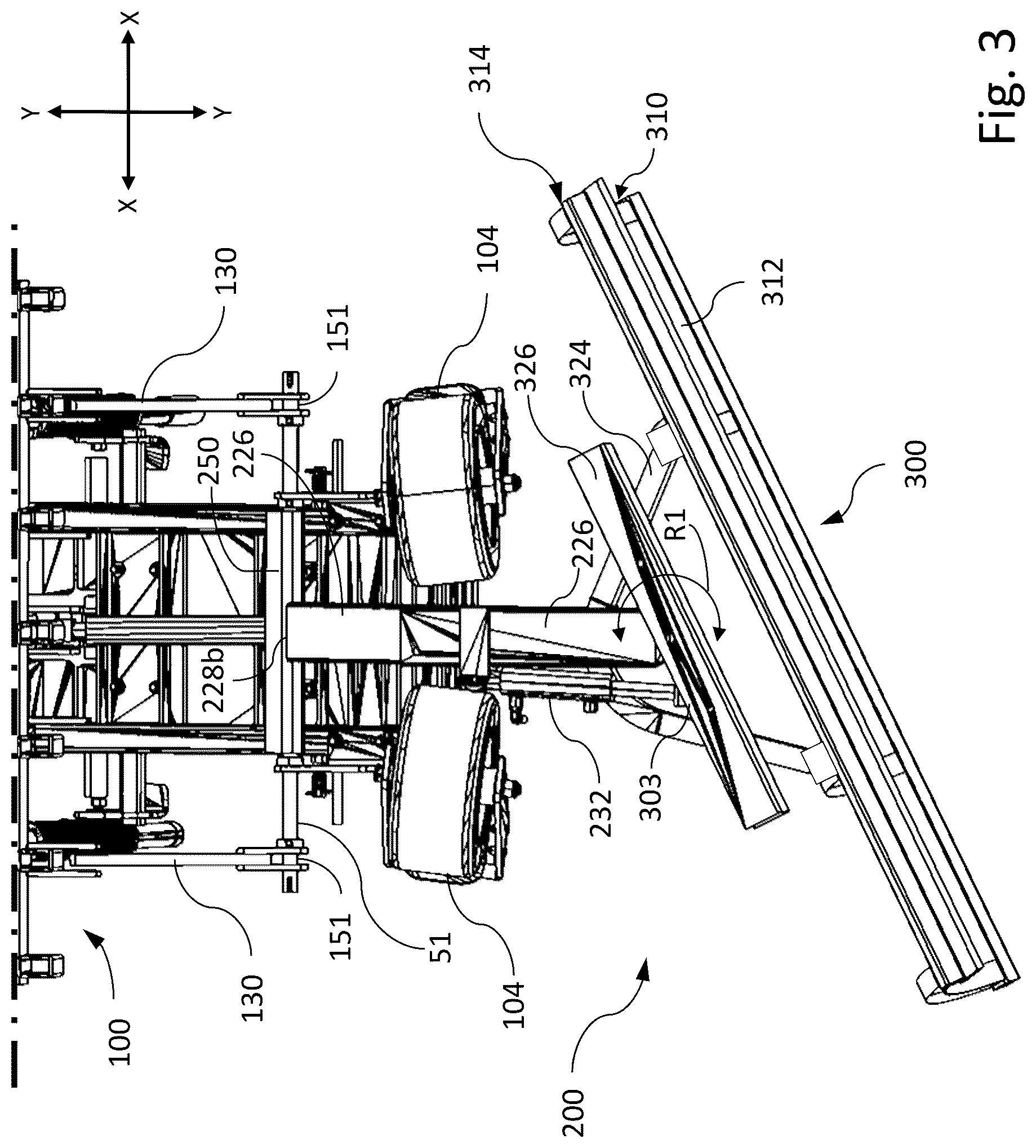 Patent US12305346 Figure 3 – Snowplow hookups for work machines