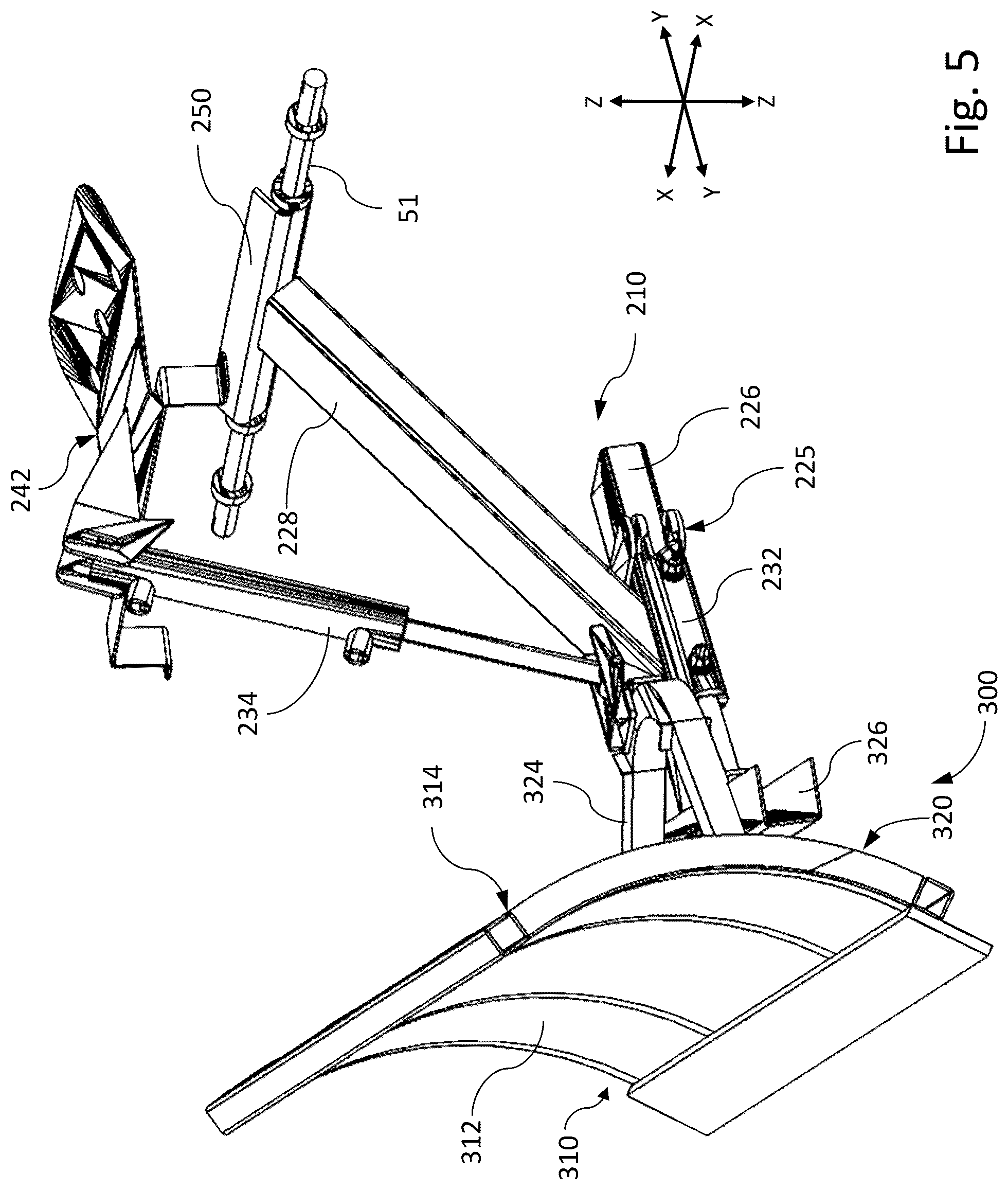 Patent US12305346 Figure 5 – Snowplow hookups for work machines