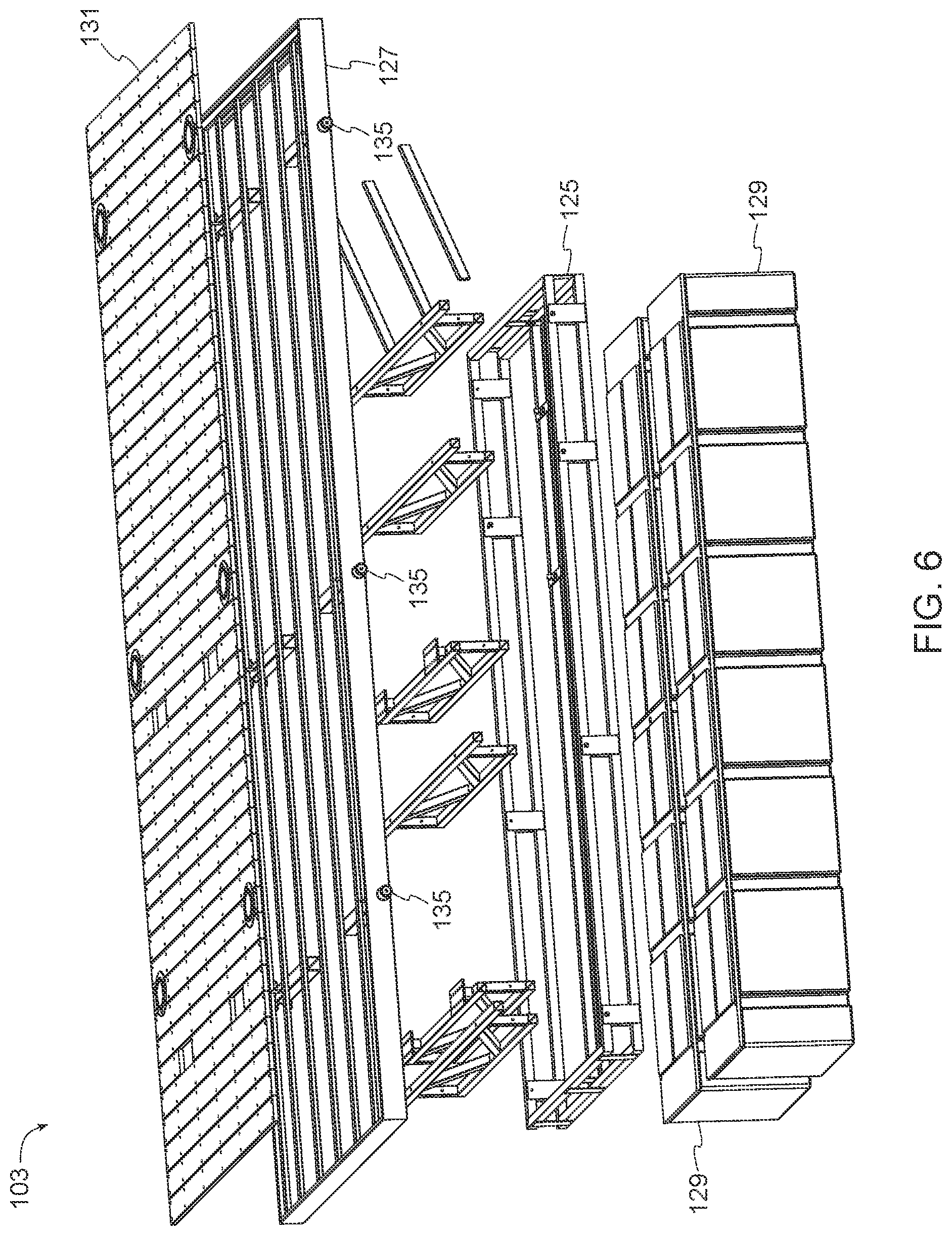 Patent US12305347 Figure 6 – Marine rail lift system