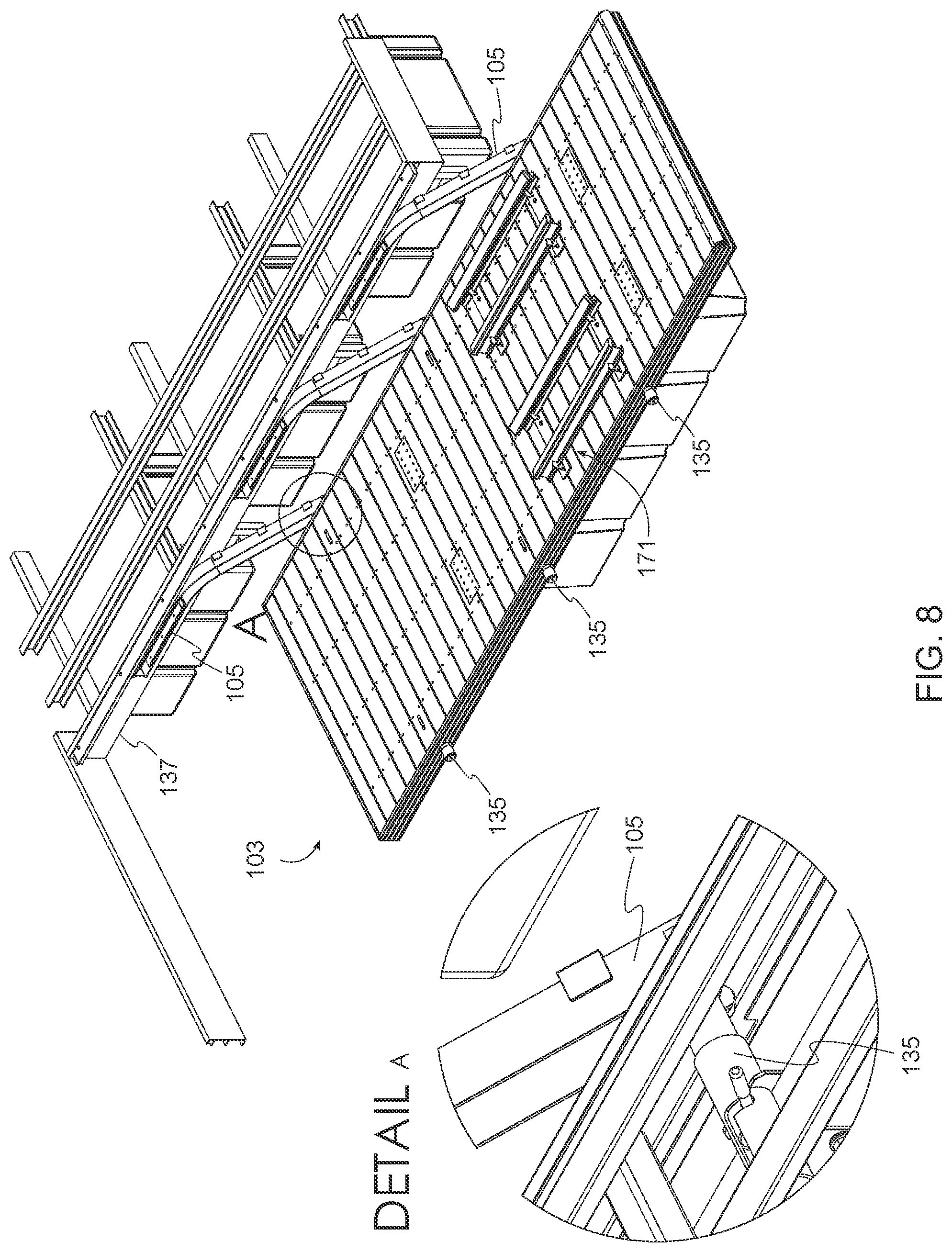 Patent US12305347 Figure 8 – Marine rail lift system