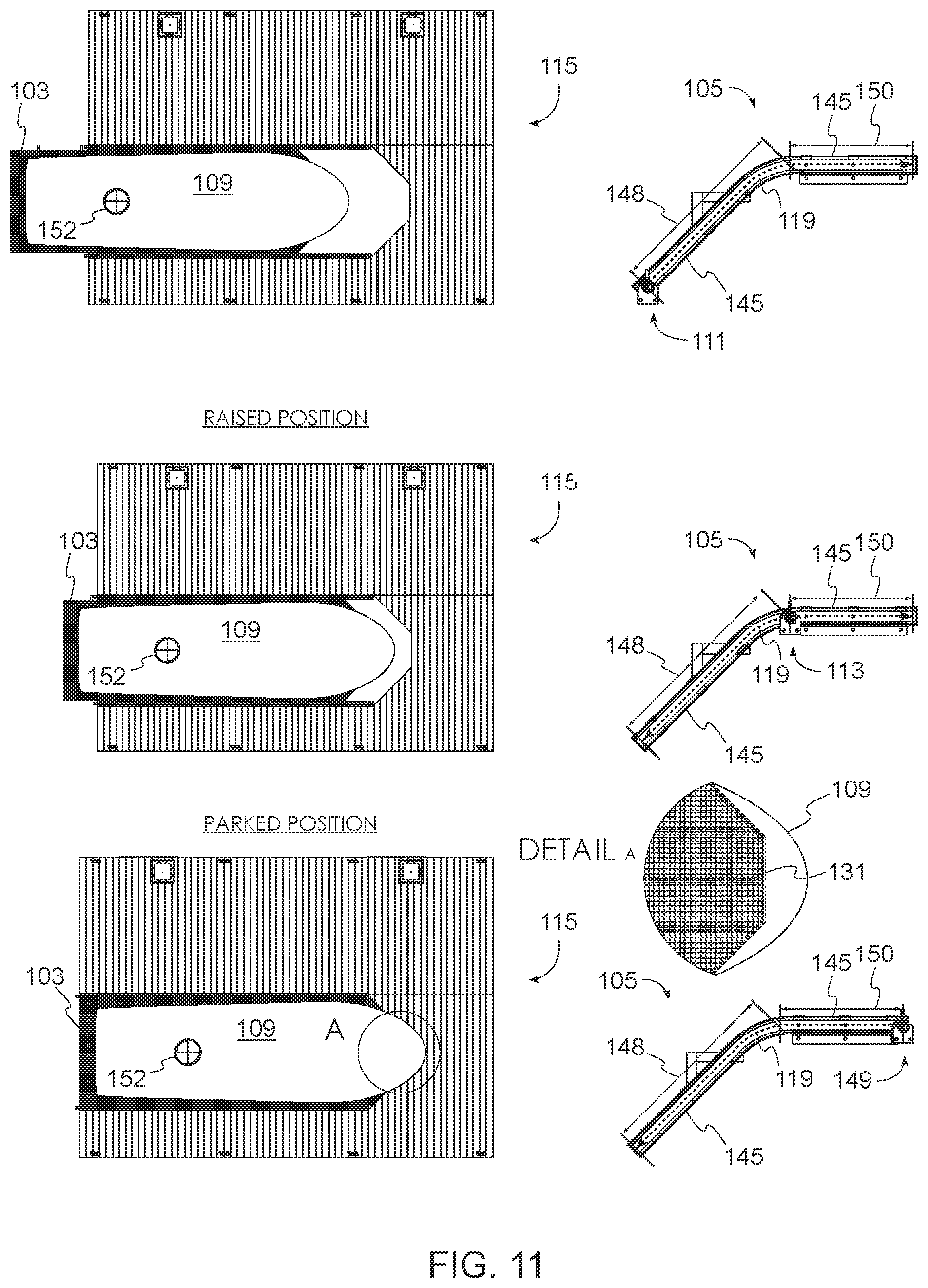 Patent US12305347 Figure 11 – Marine rail lift system