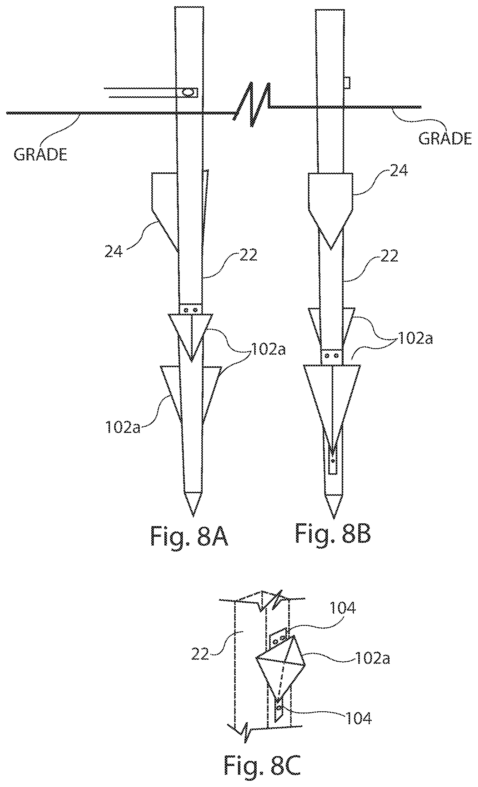 Patent US12305352 Figure 5 – Ground mounting assembly