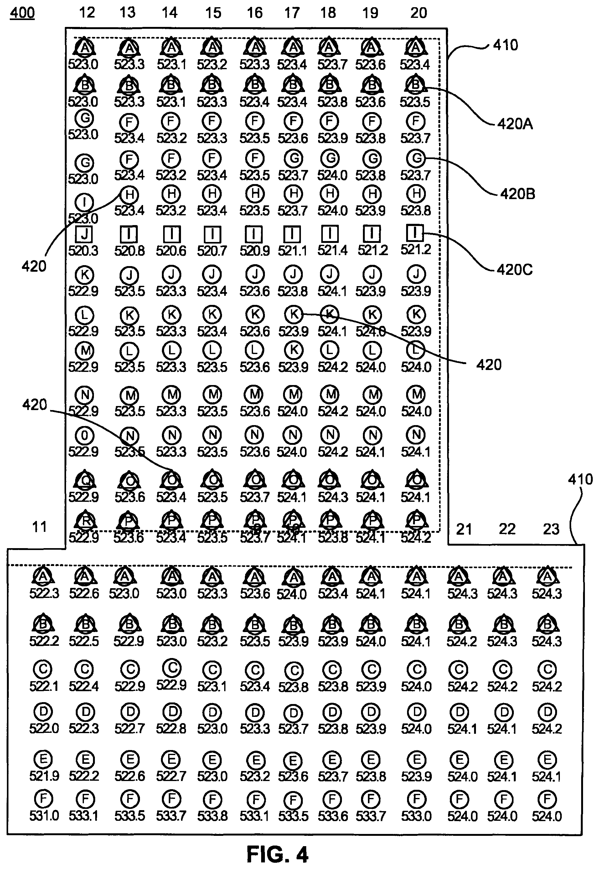 Patent US12305353 Figure 6 – Pile platforms for autonomous pile driver vehicle