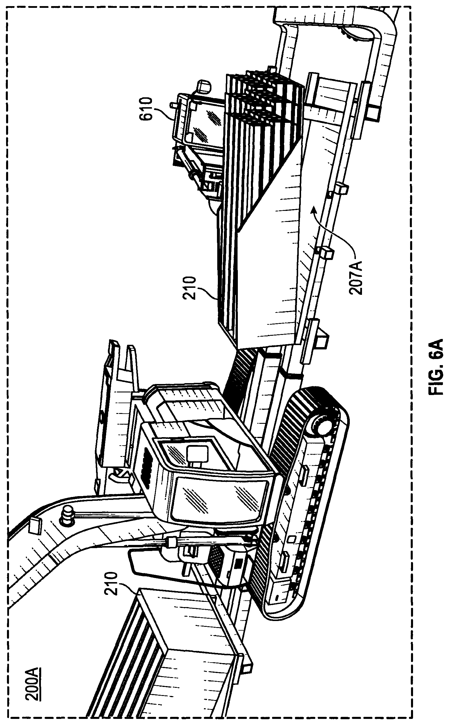Patent US12305353 Figure 8 – Pile platforms for autonomous pile driver vehicle