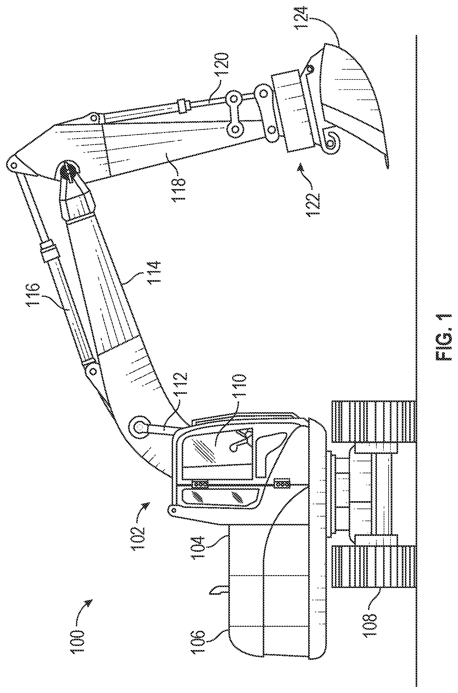 Patent US12305354 — Method of retrofitting an excavator with a tiltrotor using a split connector — Figure 1