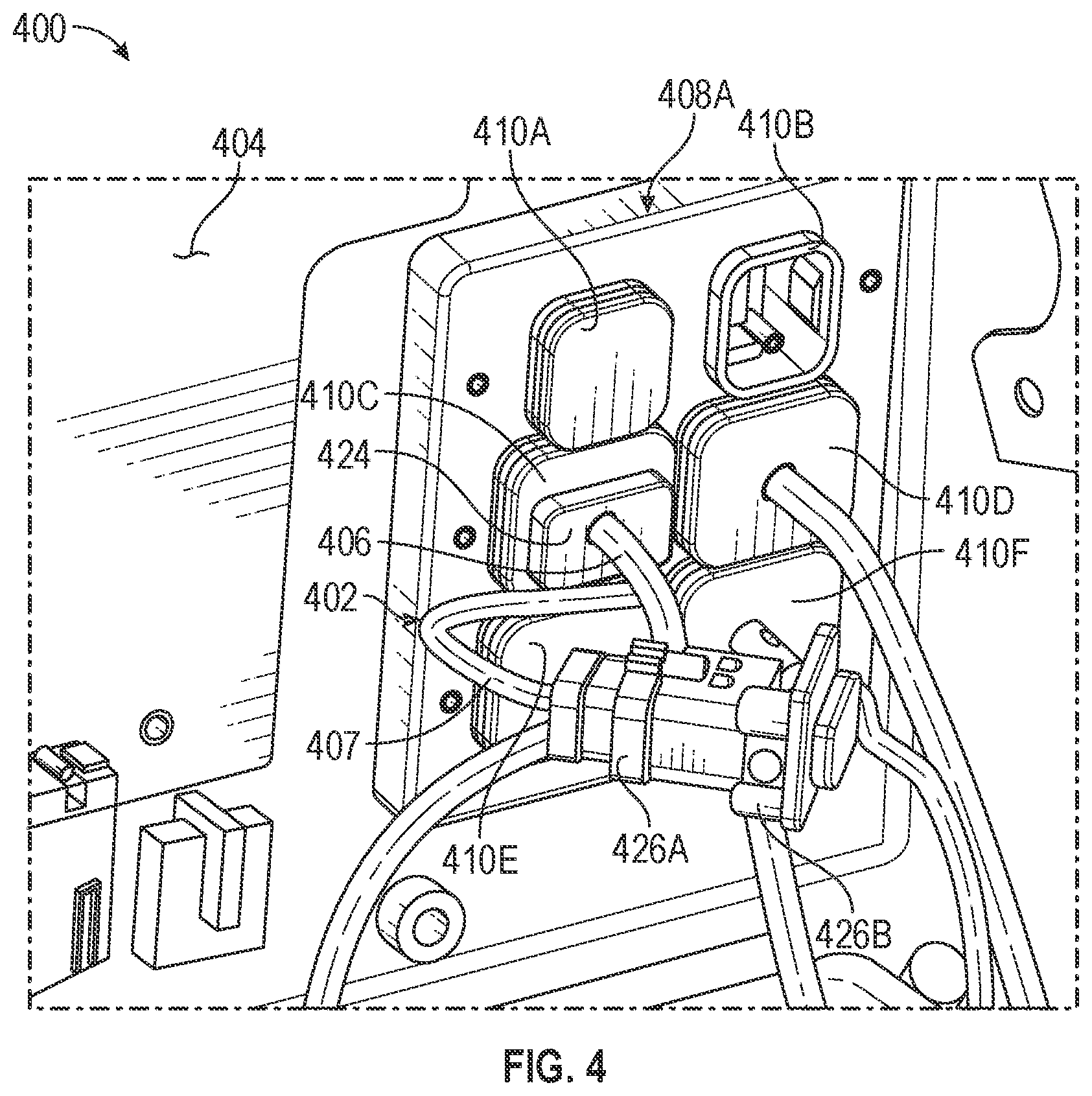 Patent US12305354 Figure 4 – Method of retrofitting an excavator with a tiltrotor using a split connector