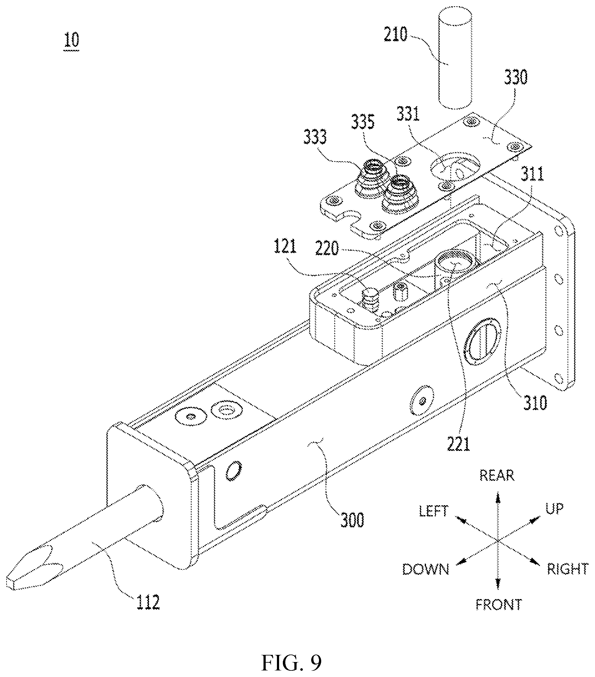 Patent US12305359 Figure 9 – Hydraulic breaker provided with automatic lubricant supply structure