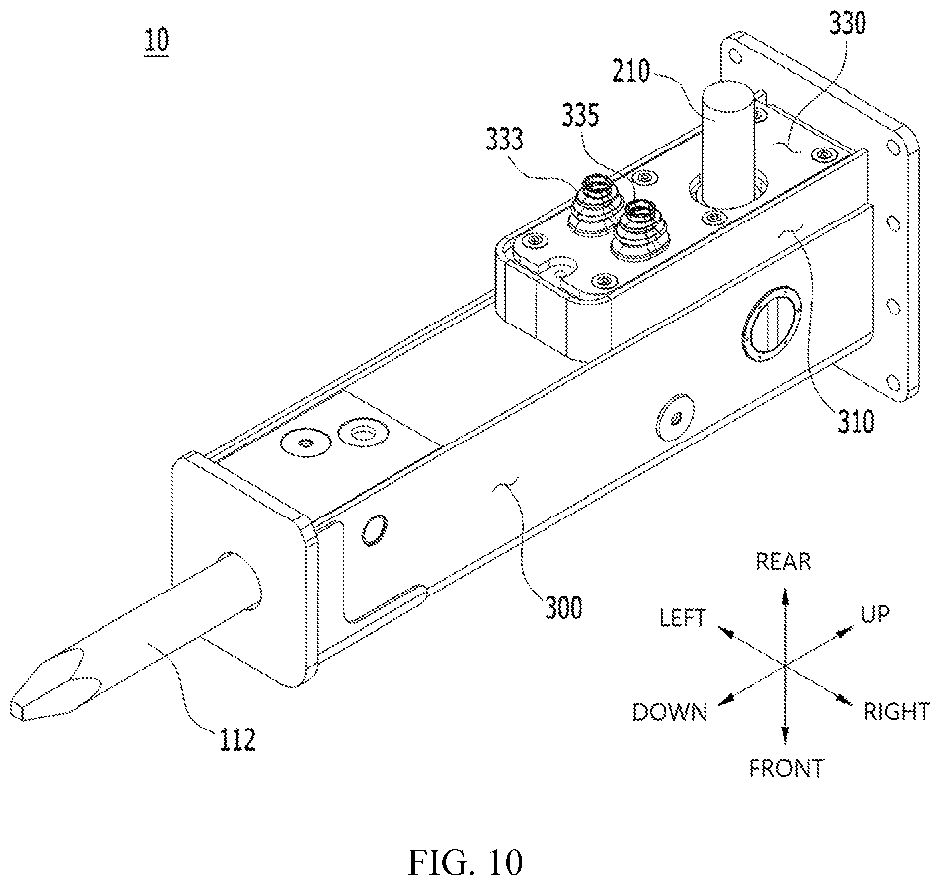 Patent US12305359 Figure 10 – Hydraulic breaker provided with automatic lubricant supply structure