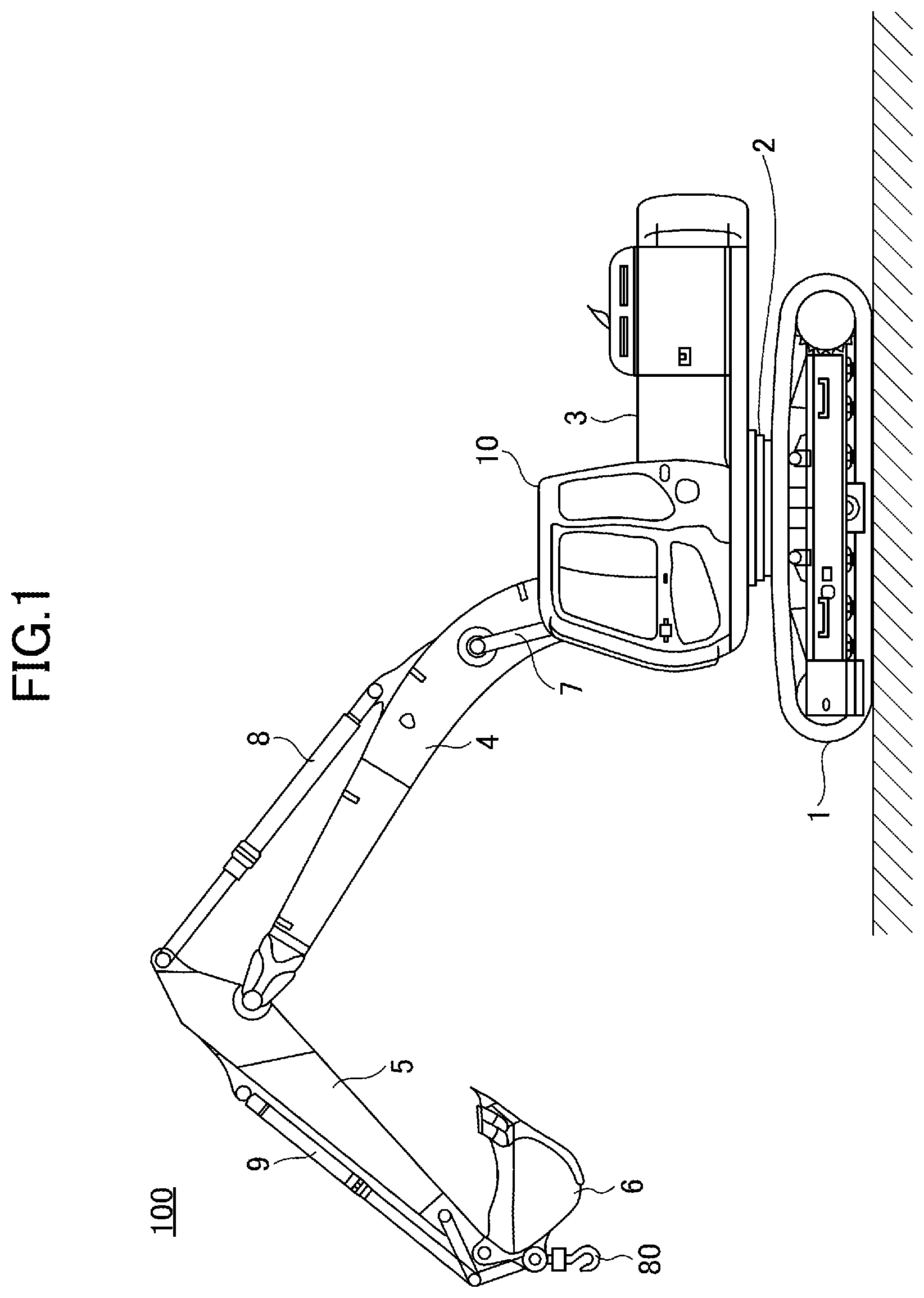 Patent US12305366 Figure 1 – Shovel
