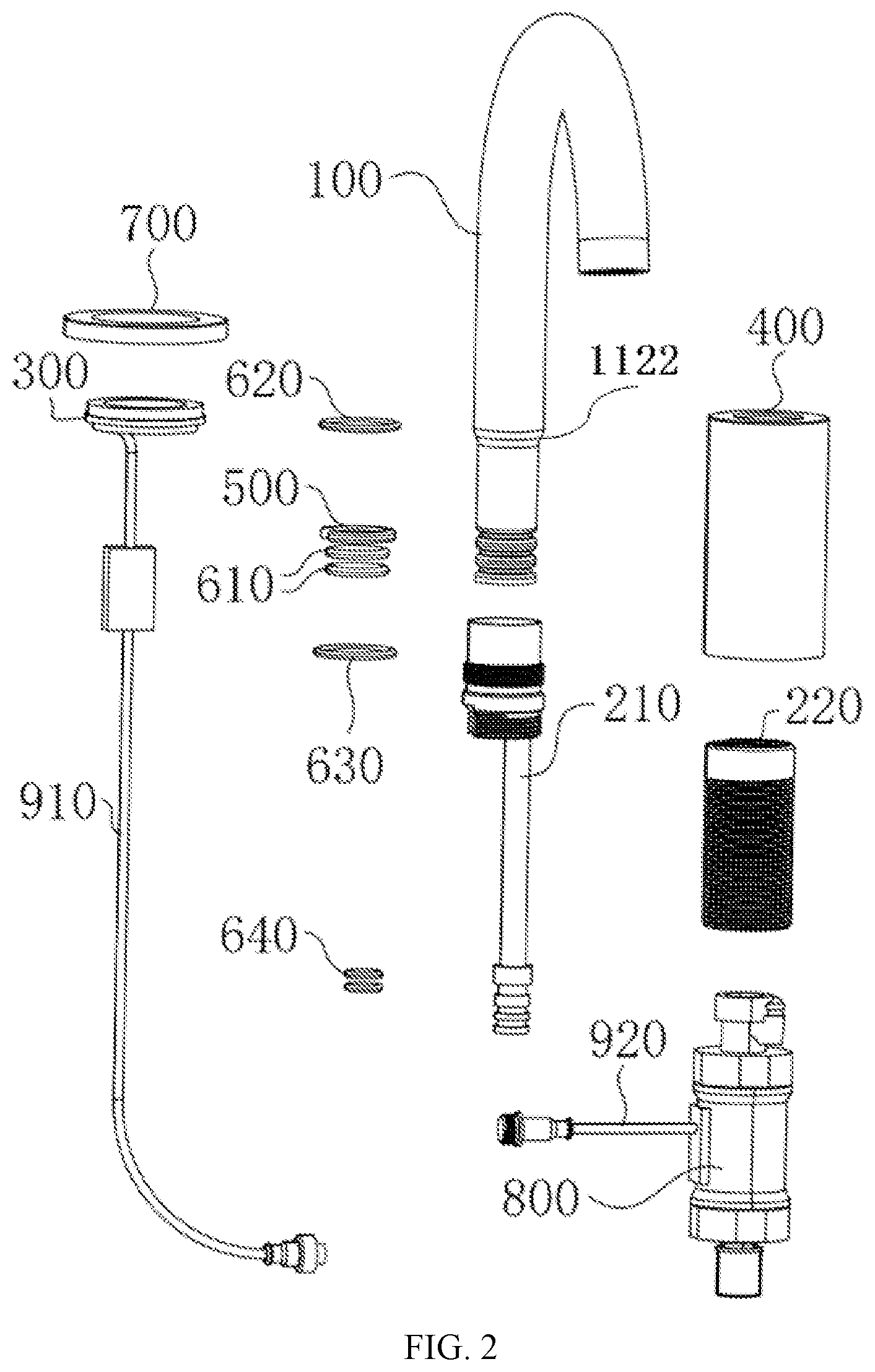 Patent US12305371 Figure 2 – Faucet