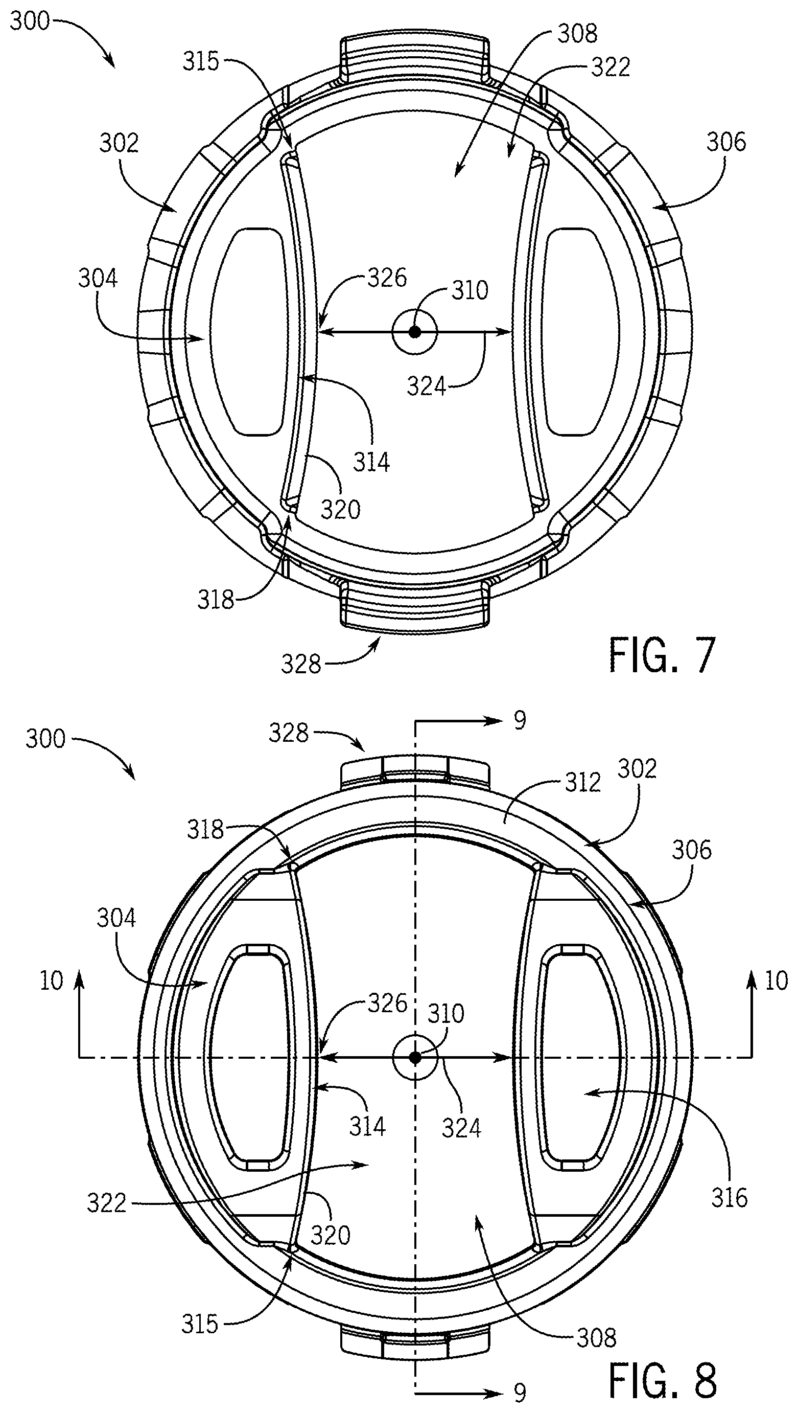 Patent US12305372 Figure 6 – Faucet assembly with friction ring