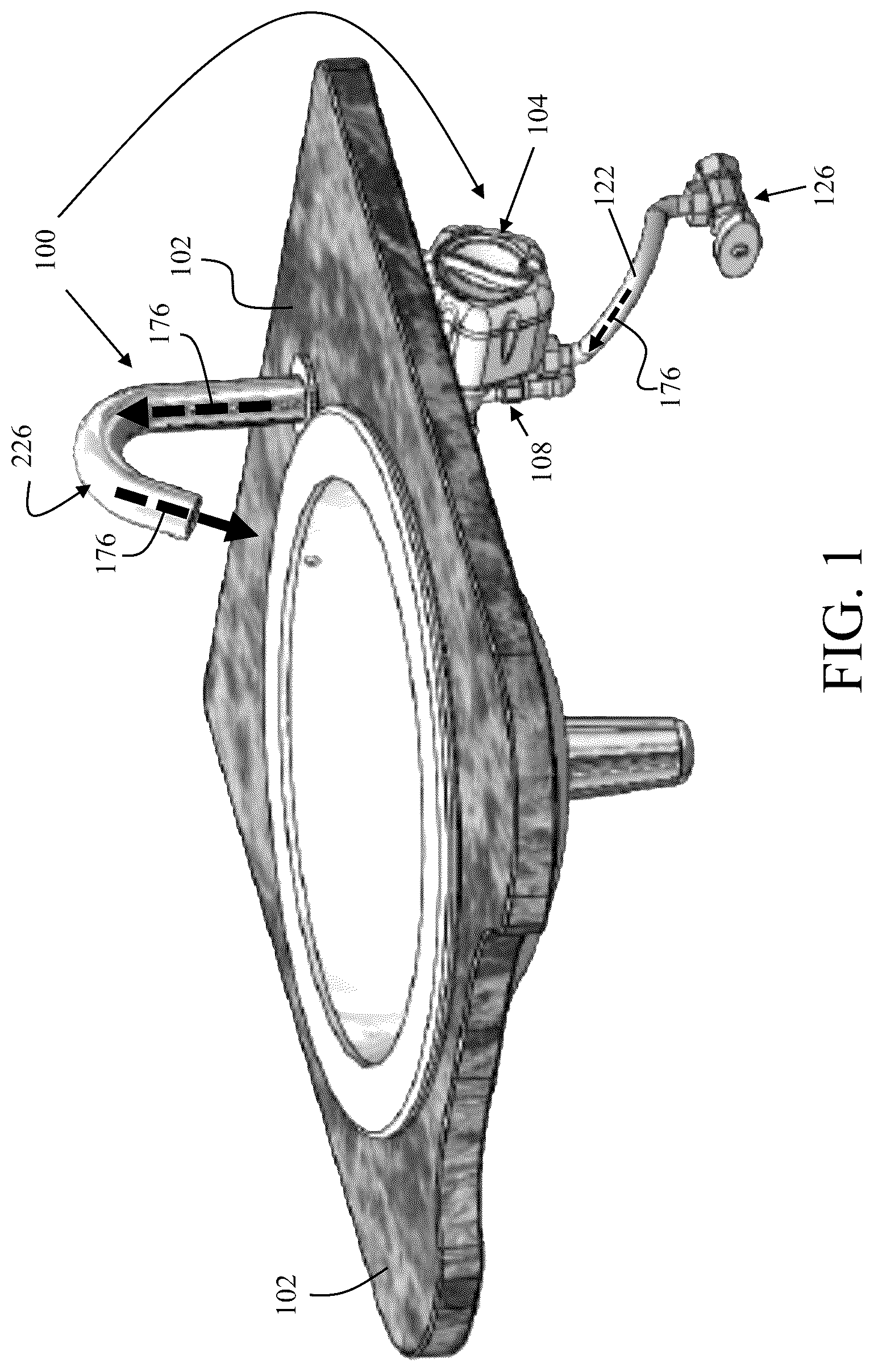 Patent US12305374 Figure 1 – Modularized electronic faucets