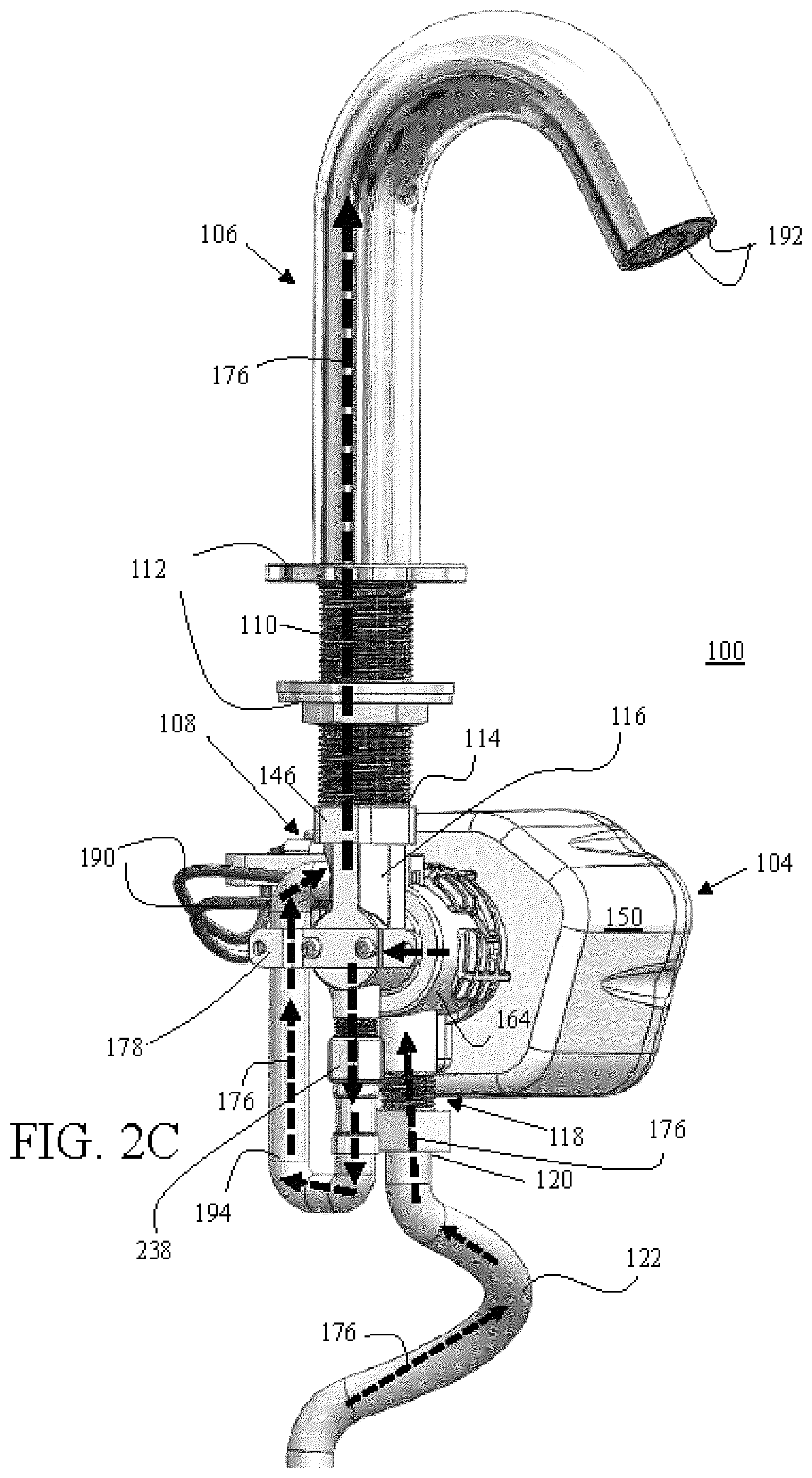 Patent US12305374 Figure 4 – Modularized electronic faucets
