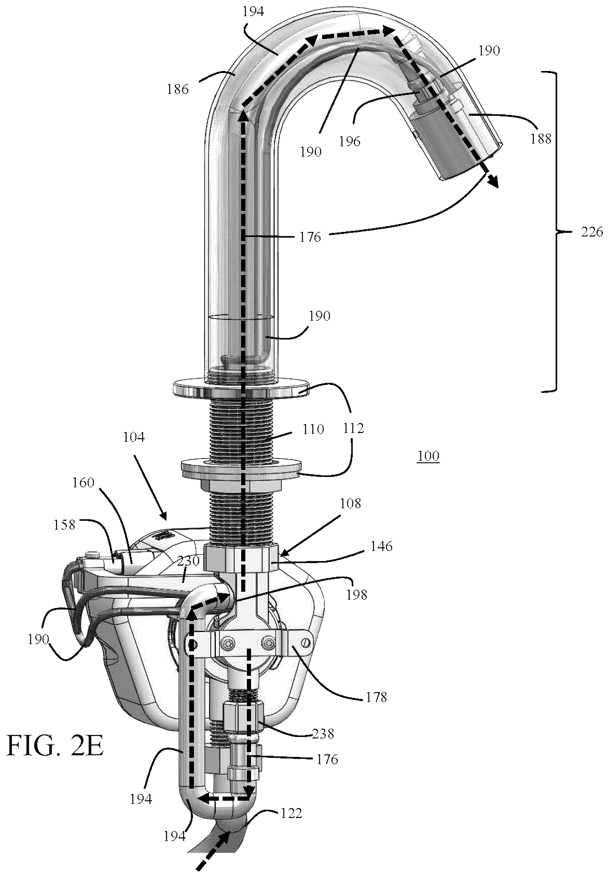 Patent US12305374 Figure 6 – Modularized electronic faucets