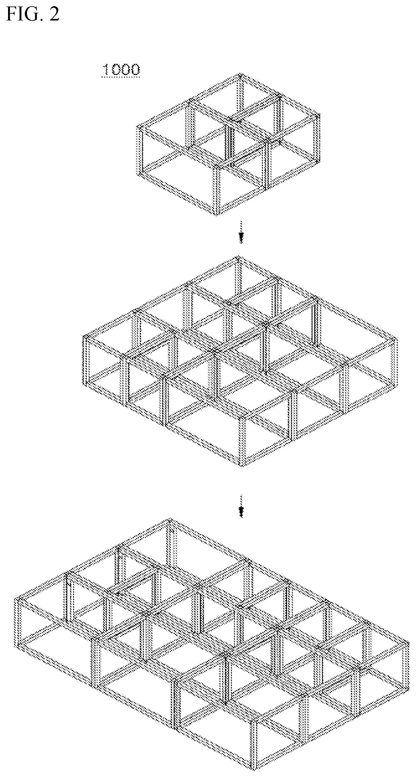 Patent US12305382 Figure 2 – Prefabricated modular unit assembly