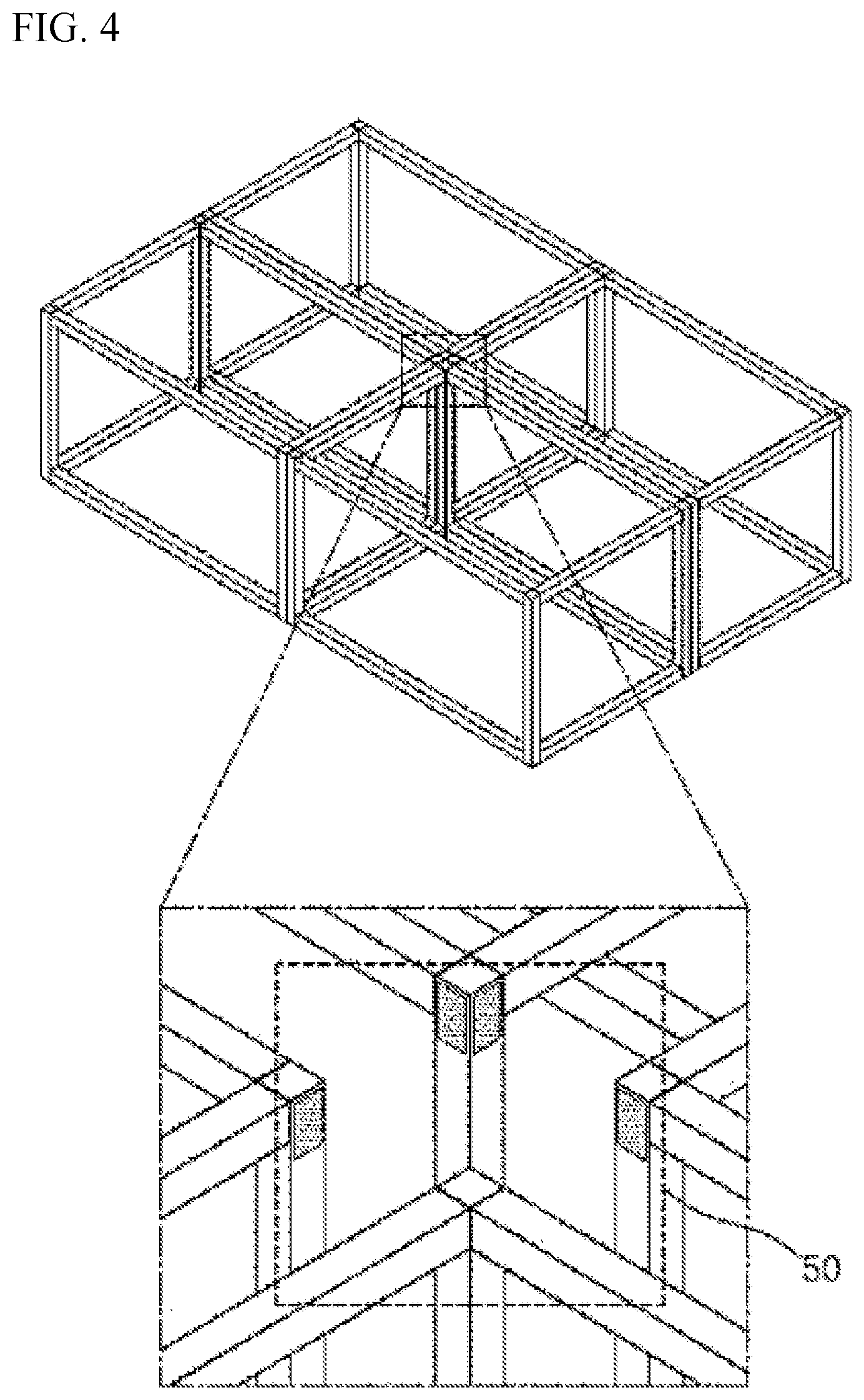 Patent US12305382 Figure 4 – Prefabricated modular unit assembly