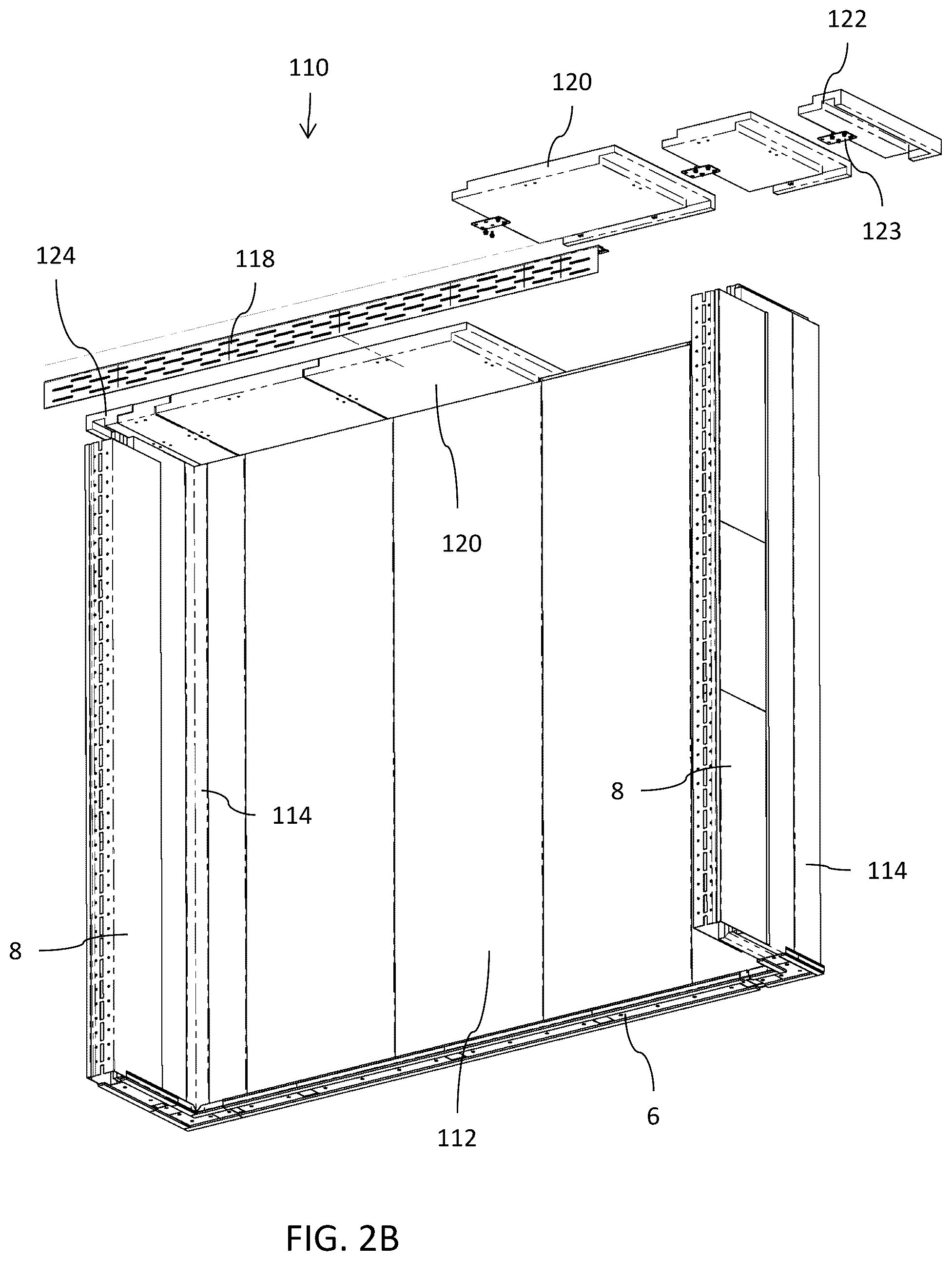 Patent US12305388 Figure 3 – Cap for a temporary wall system providing fire barrier protection