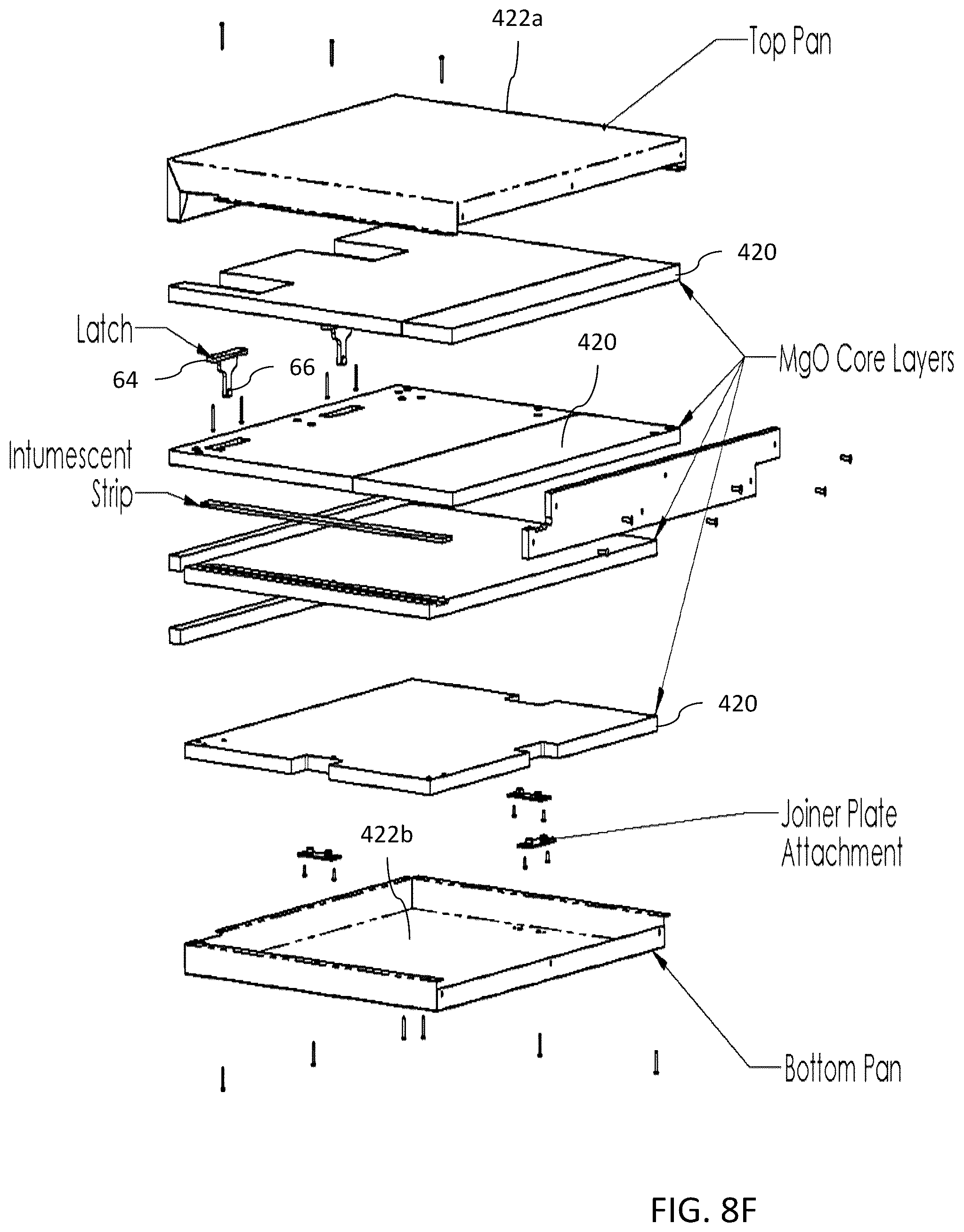 Patent US12305388 Figure 14 – Cap for a temporary wall system providing fire barrier protection