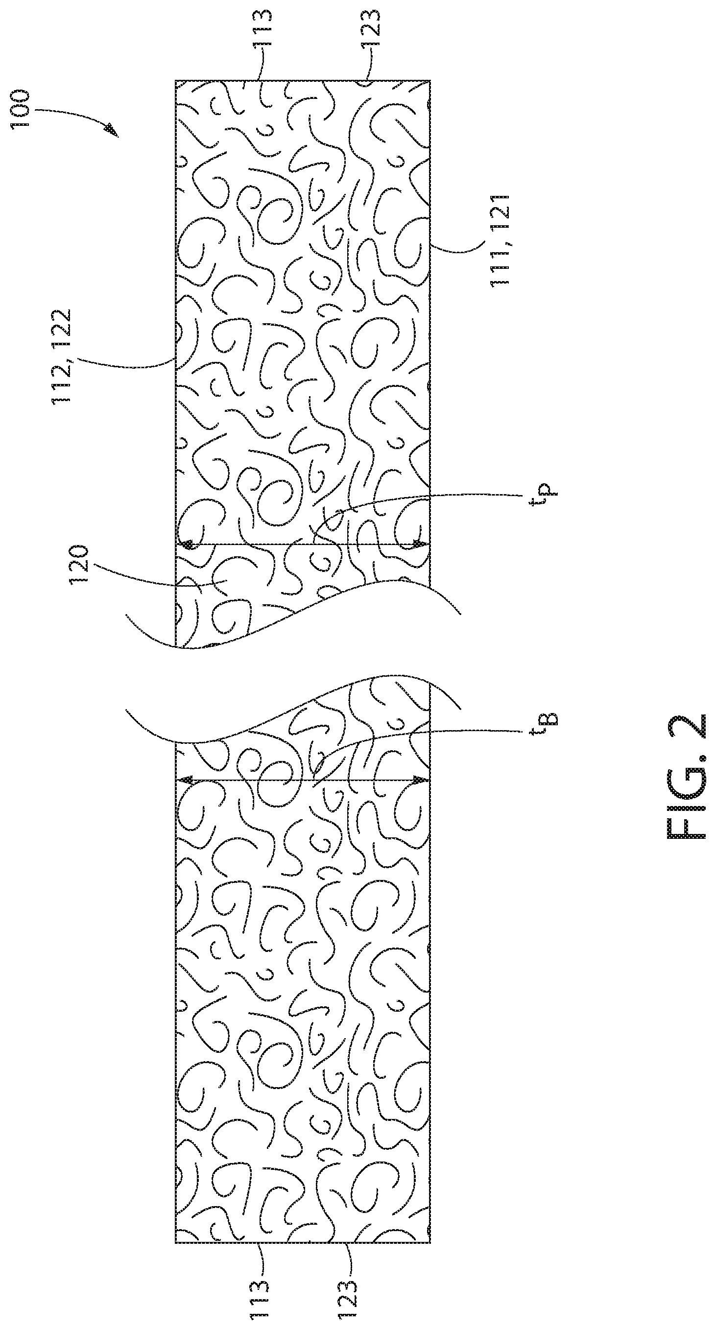 Patent US12305390 Figure 2 – Sag resistant acoustical ceiling panel with a filled latex binder system that enhances strength and durability