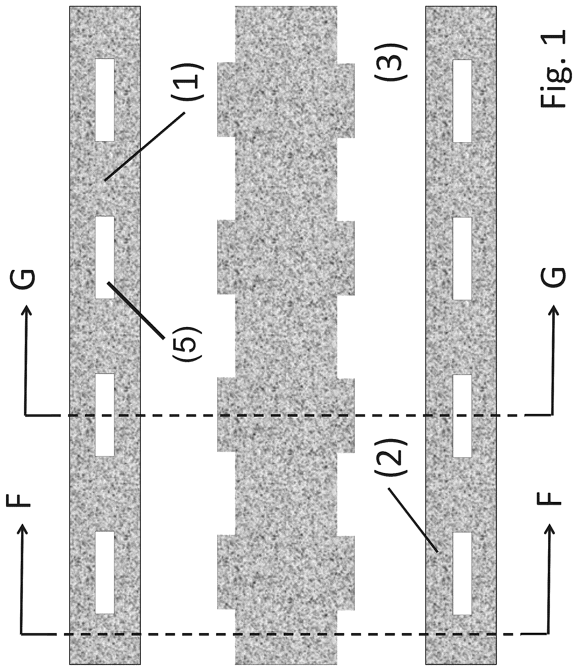 Patent US12305394 Figure 1 – Support made from stone and tension-resistant material