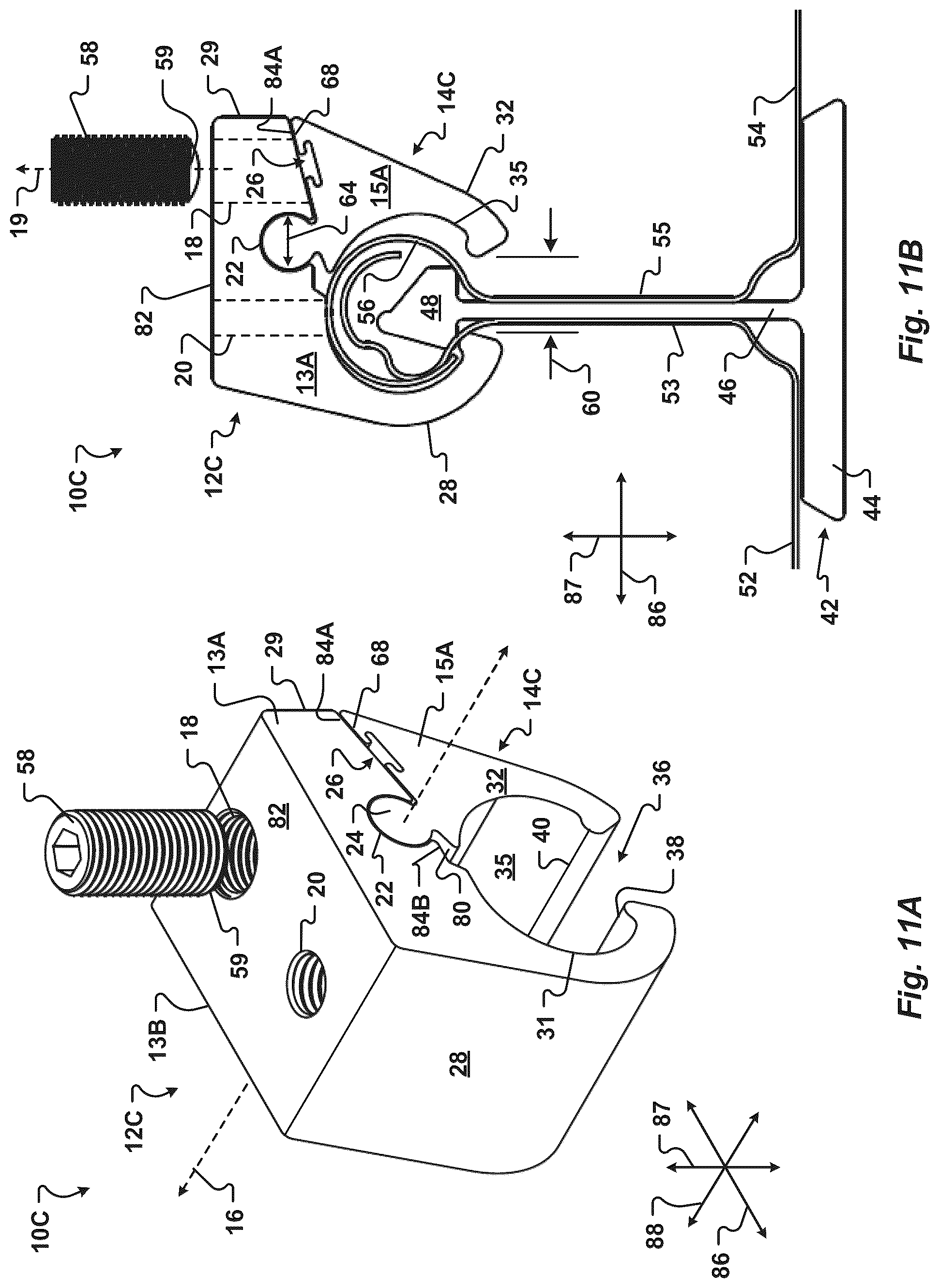 Patent US12305397 Figure 10 – Mounting device for a metal roof