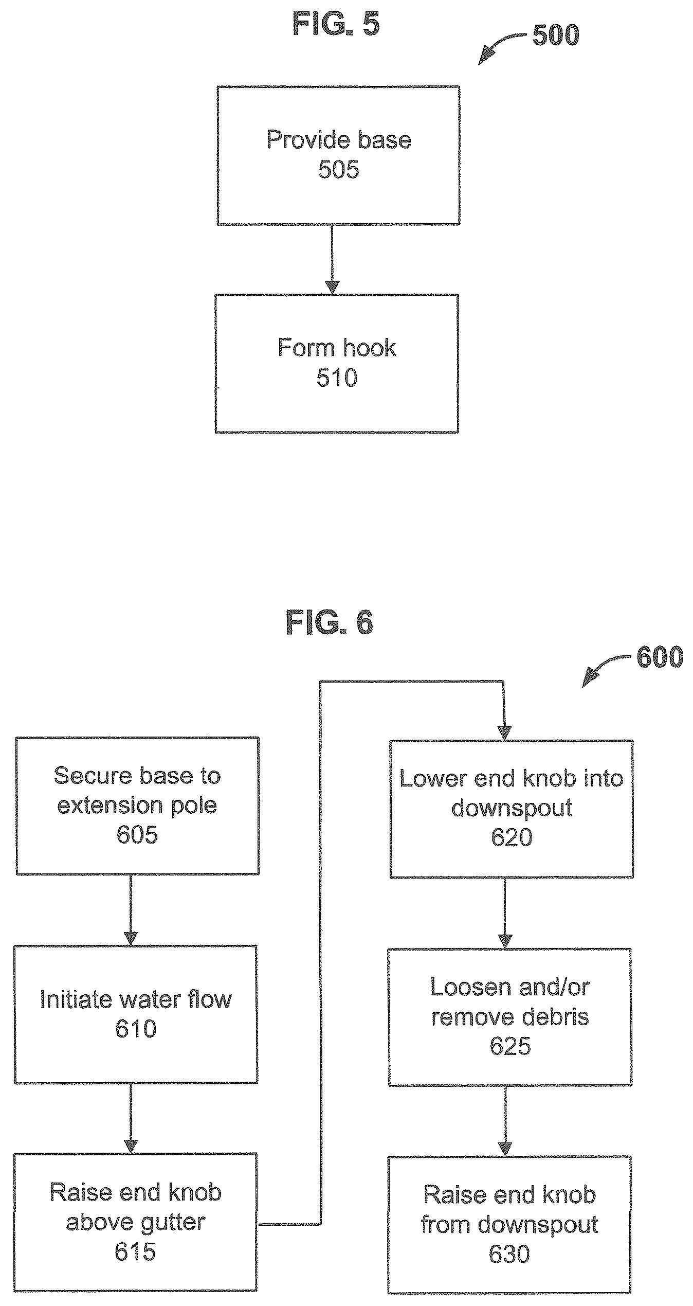 Patent US12305398 Figure 5 – Gutter and downspout cleaning device and method