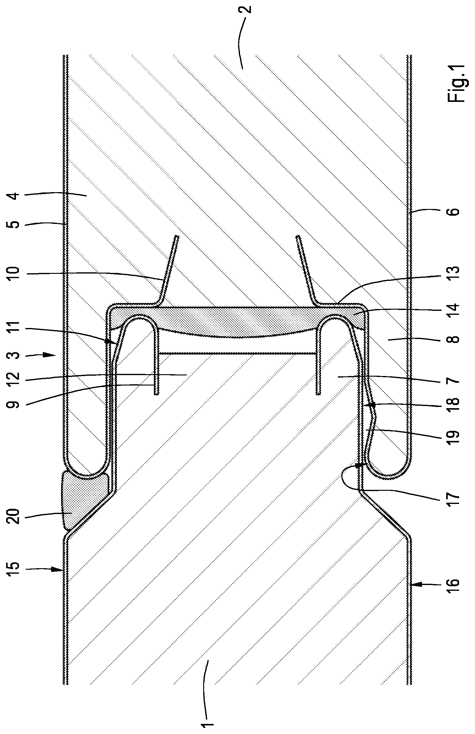 Patent US12305400 Figure 1 – Building panel and coupling system for such building panels