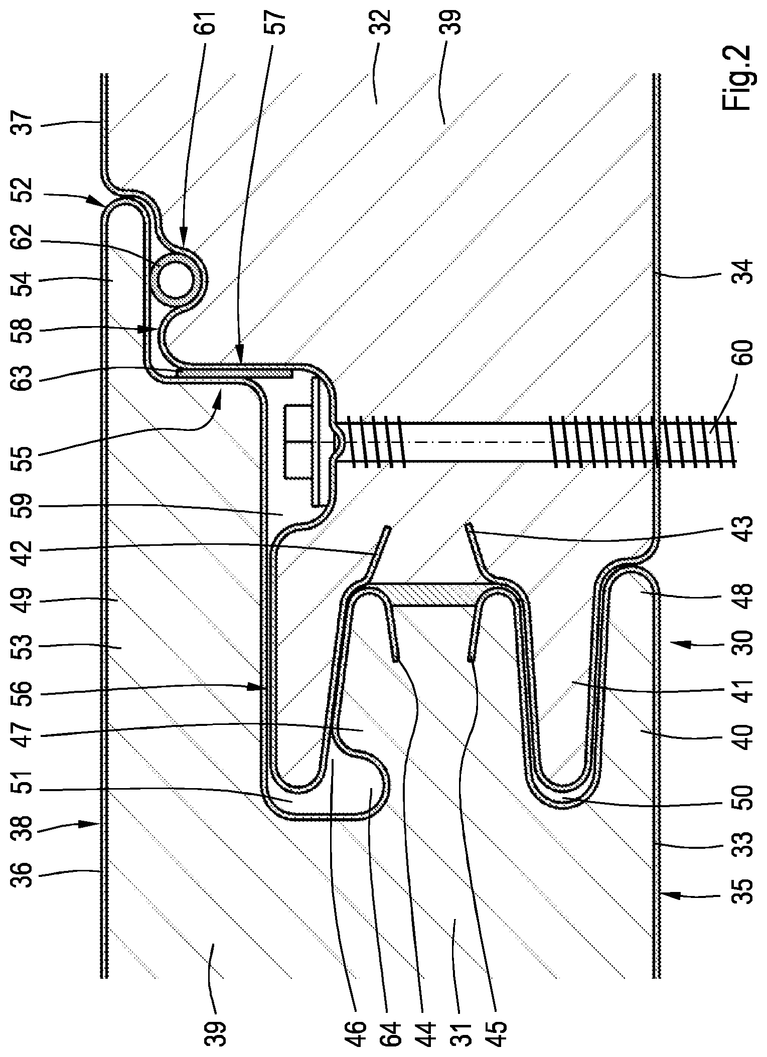 Patent US12305400 Figure 2 – Building panel and coupling system for such building panels