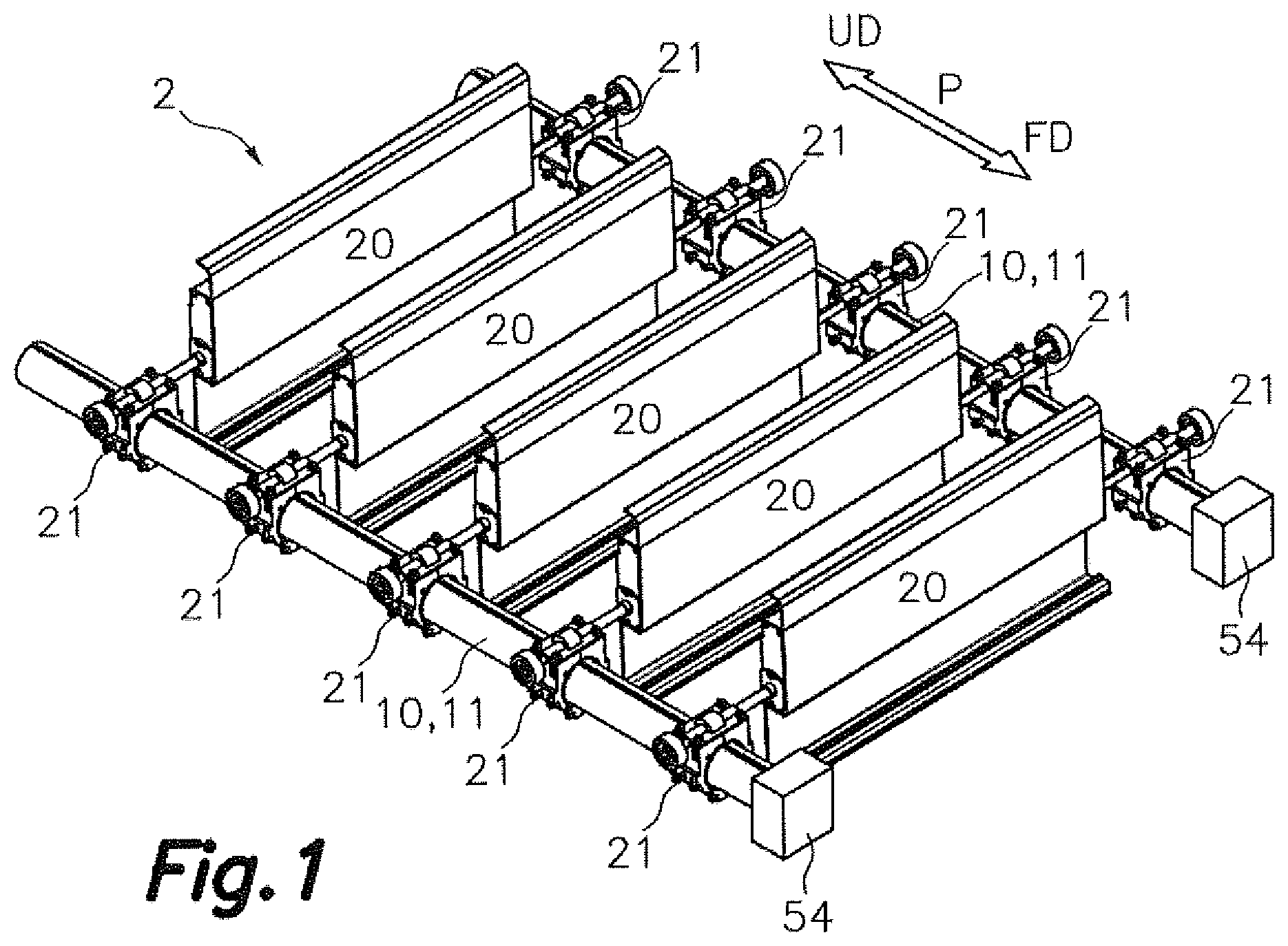 Patent US12305403 Figure 1 – Foldable structure for a sunshade, a shutter or a fence