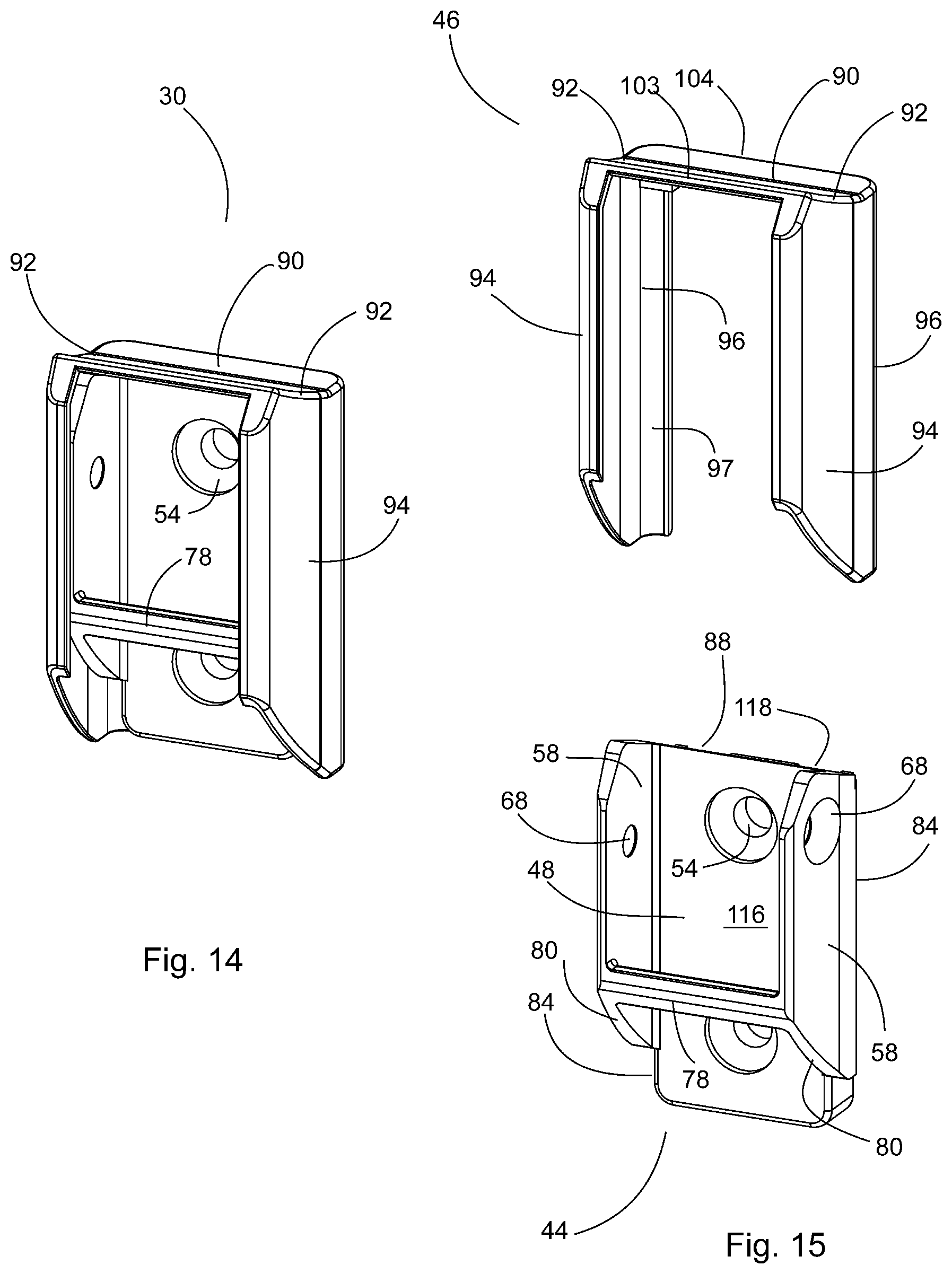 Patent US12305404 Figure 10 – Bracket for stair railings