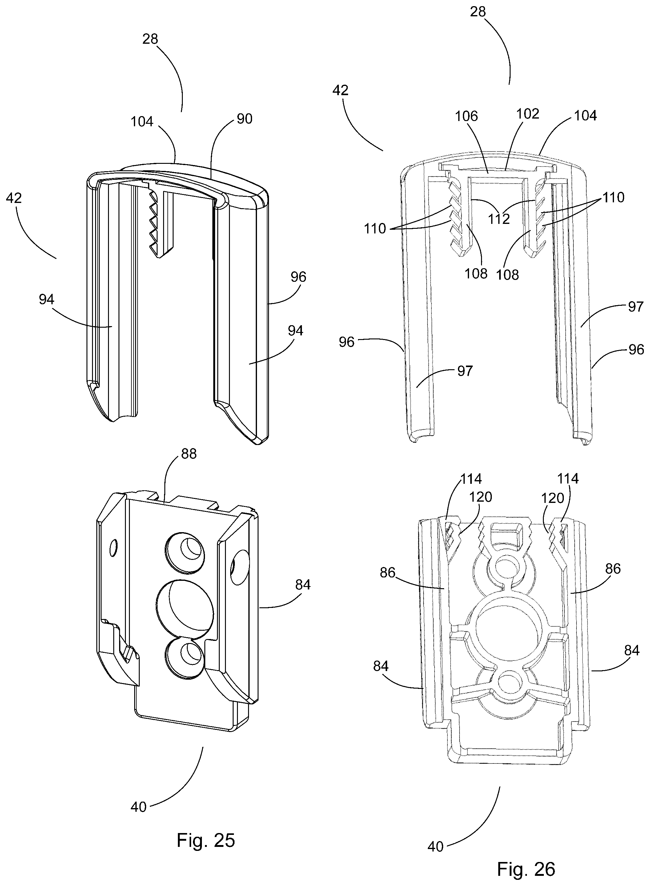 Patent US12305404 Figure 15 – Bracket for stair railings