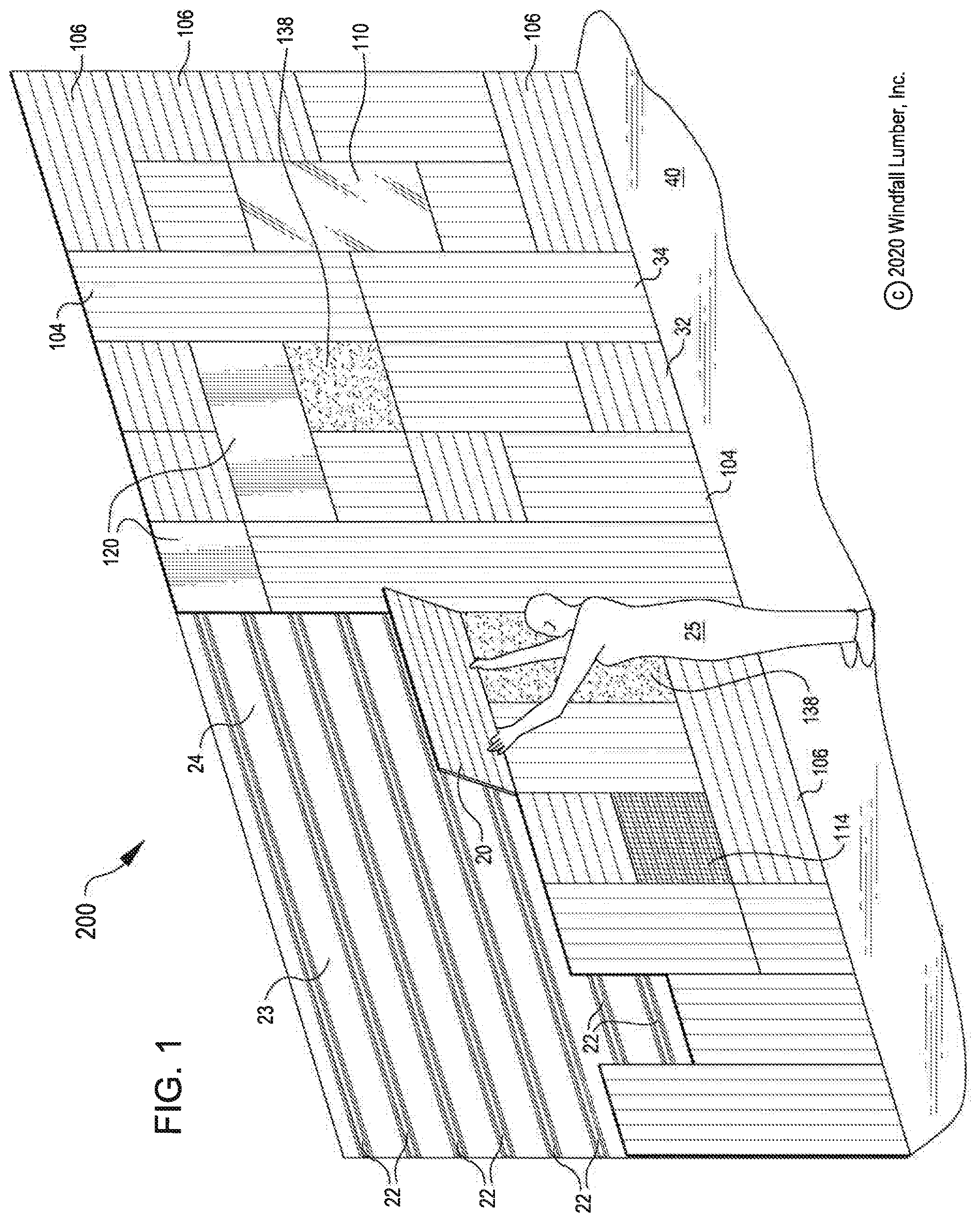 Patent US12305405 Figure 1 – Remountable magnetic panel system