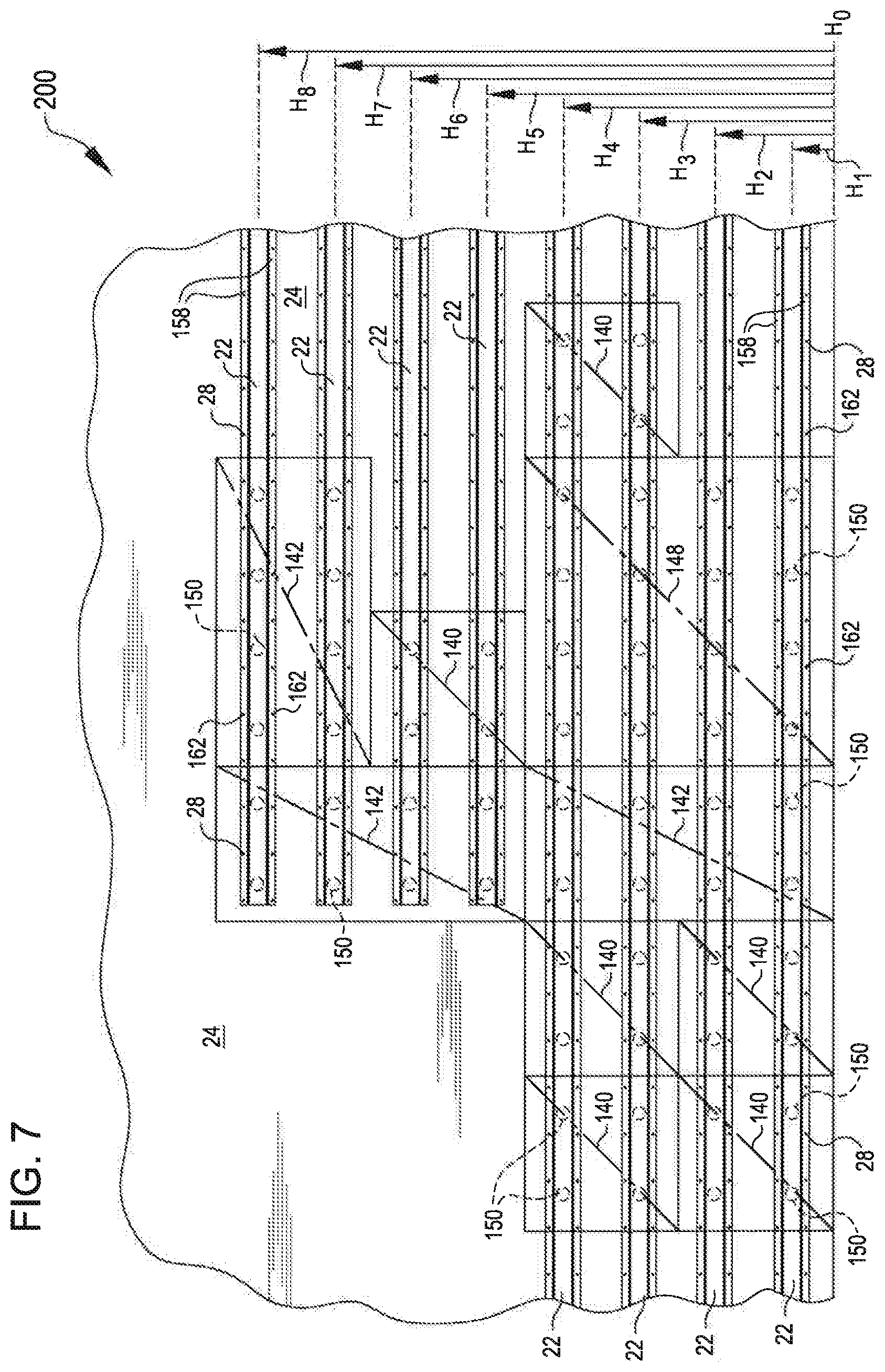 Patent US12305405 Figure 7 – Remountable magnetic panel system