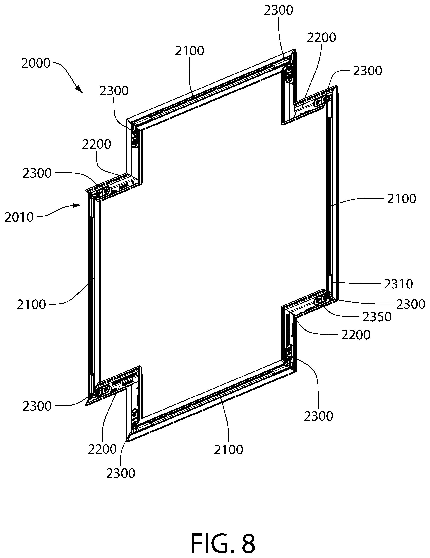Patent US12305407 Figure 15 – Decorative moulding assembly and method of manufacturing and assembling the same