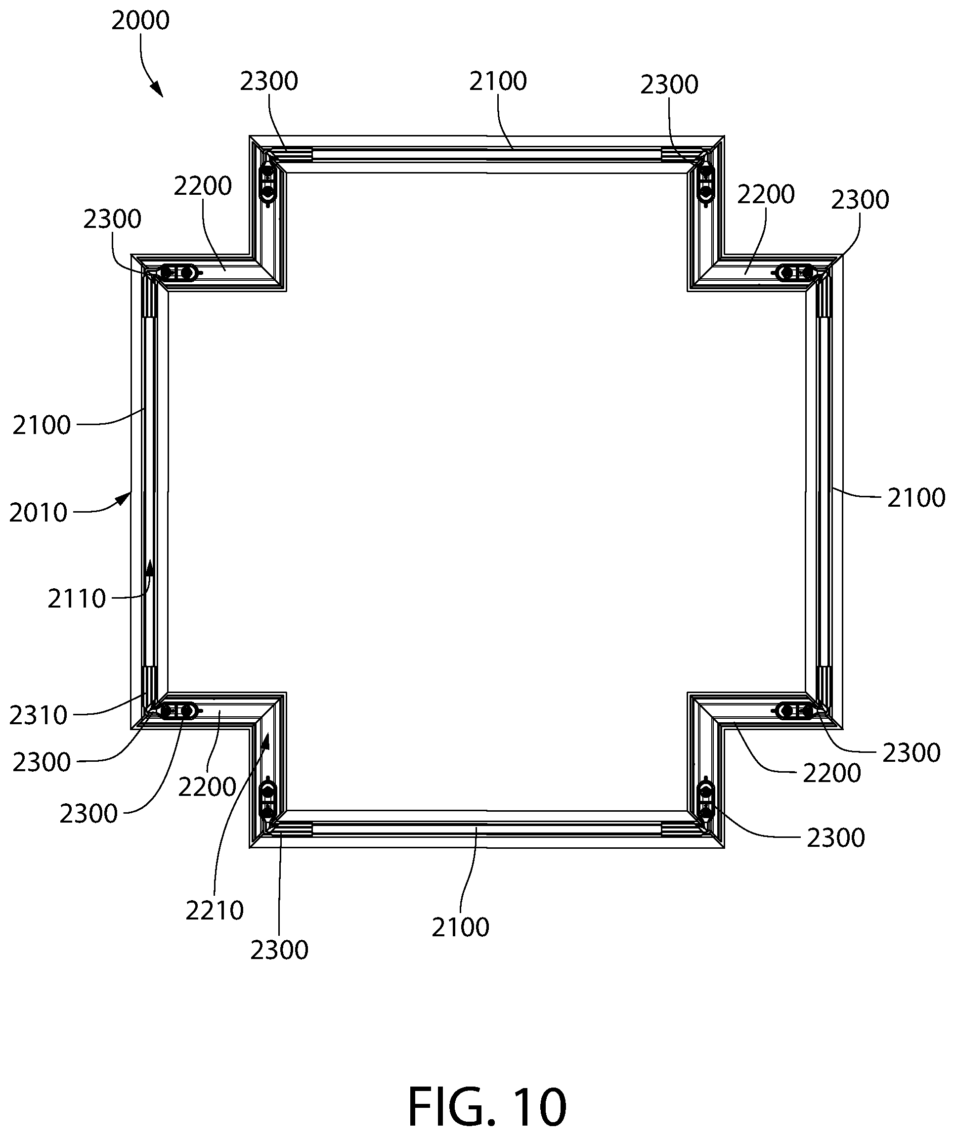 Patent US12305407 Figure 17 – Decorative moulding assembly and method of manufacturing and assembling the same