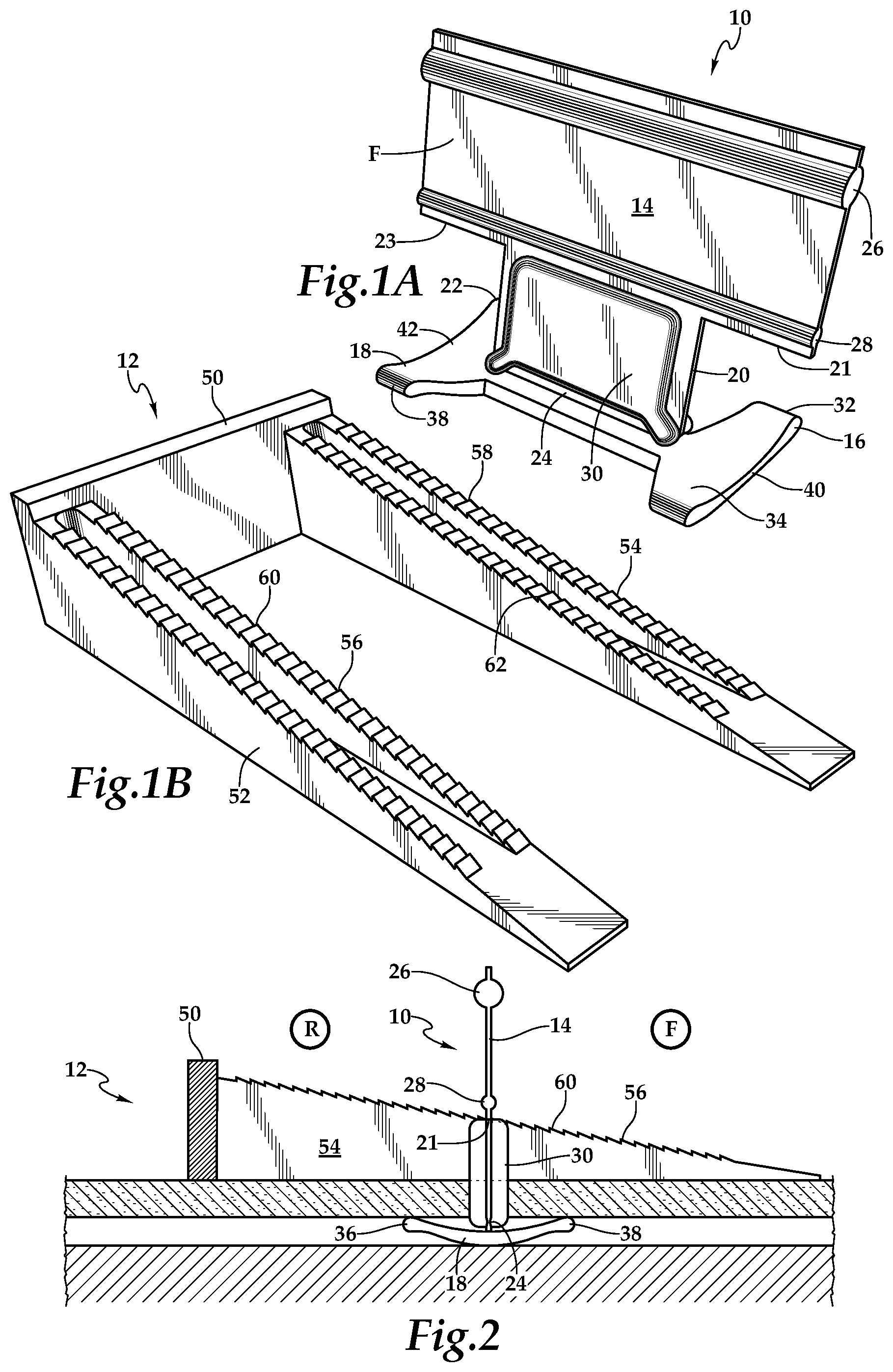 Patent US12305408 Figure 1 – Device for leveling and aligning tiles and method for leveling and aligning tiles