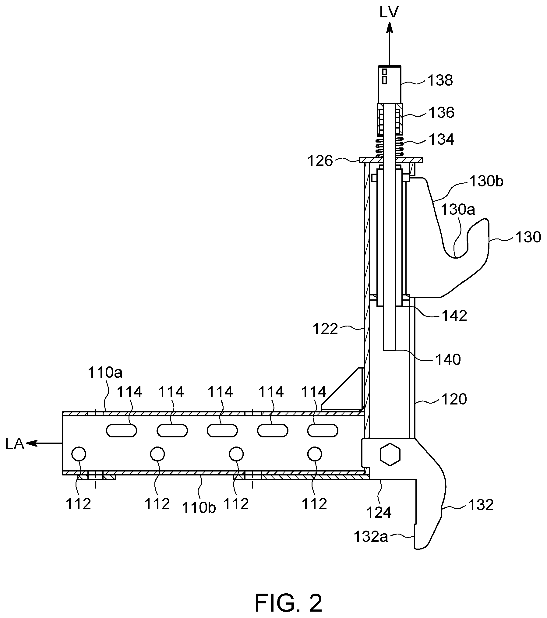Patent US12305410 Figure 2 – Striking element and method