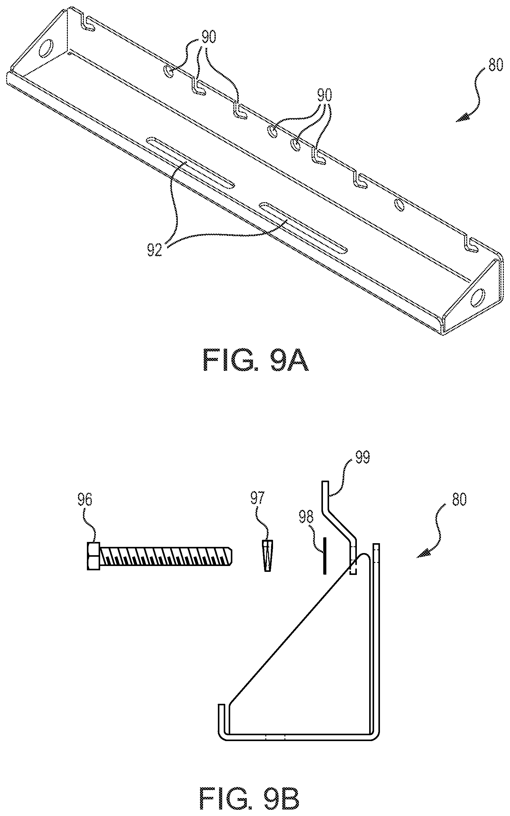 Patent US12305411 Figure 9 – System for accessing and/or allowing safe movement on a unit mounted on a structural support