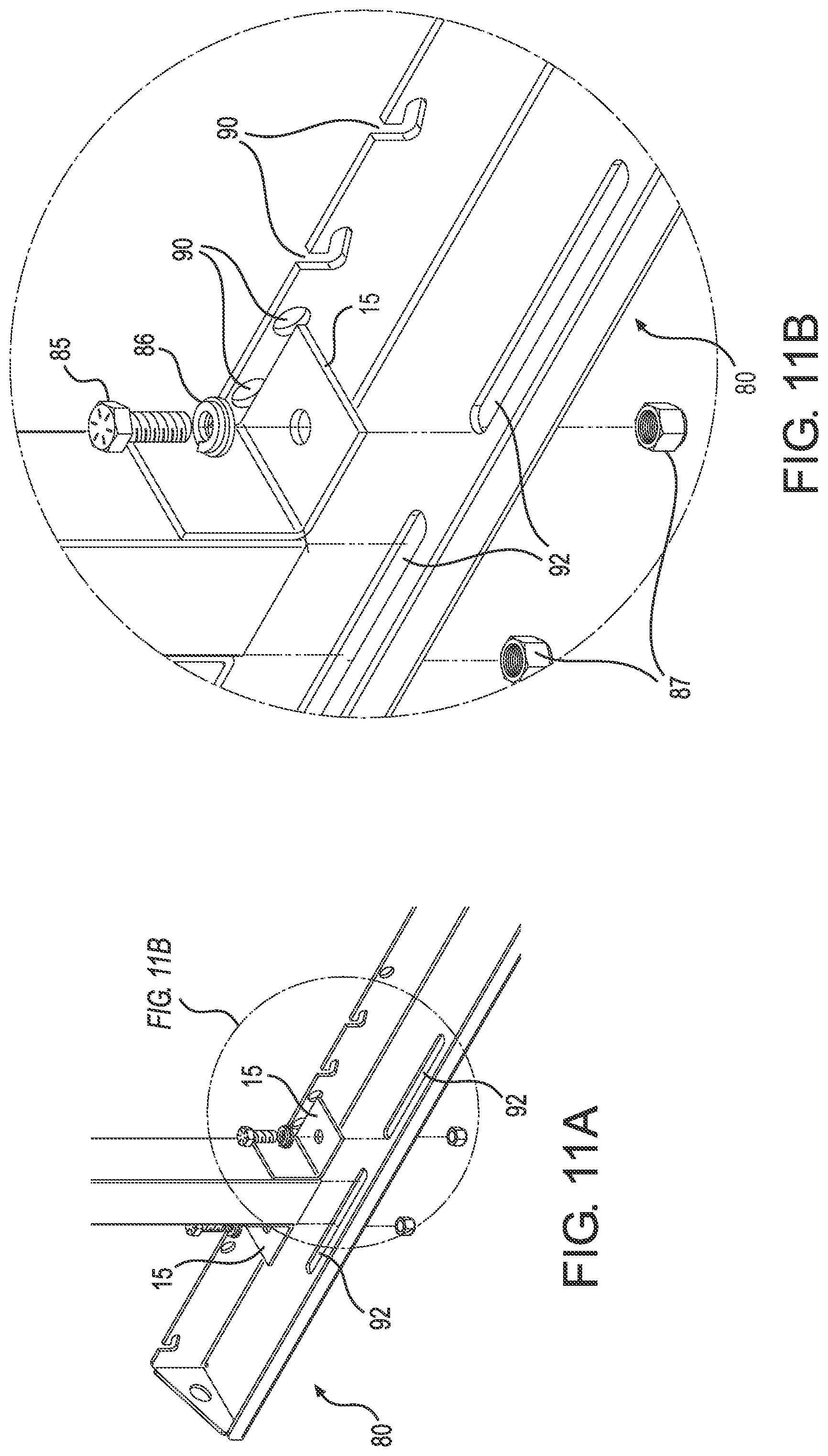 Patent US12305411 Figure 12 – System for accessing and/or allowing safe movement on a unit mounted on a structural support